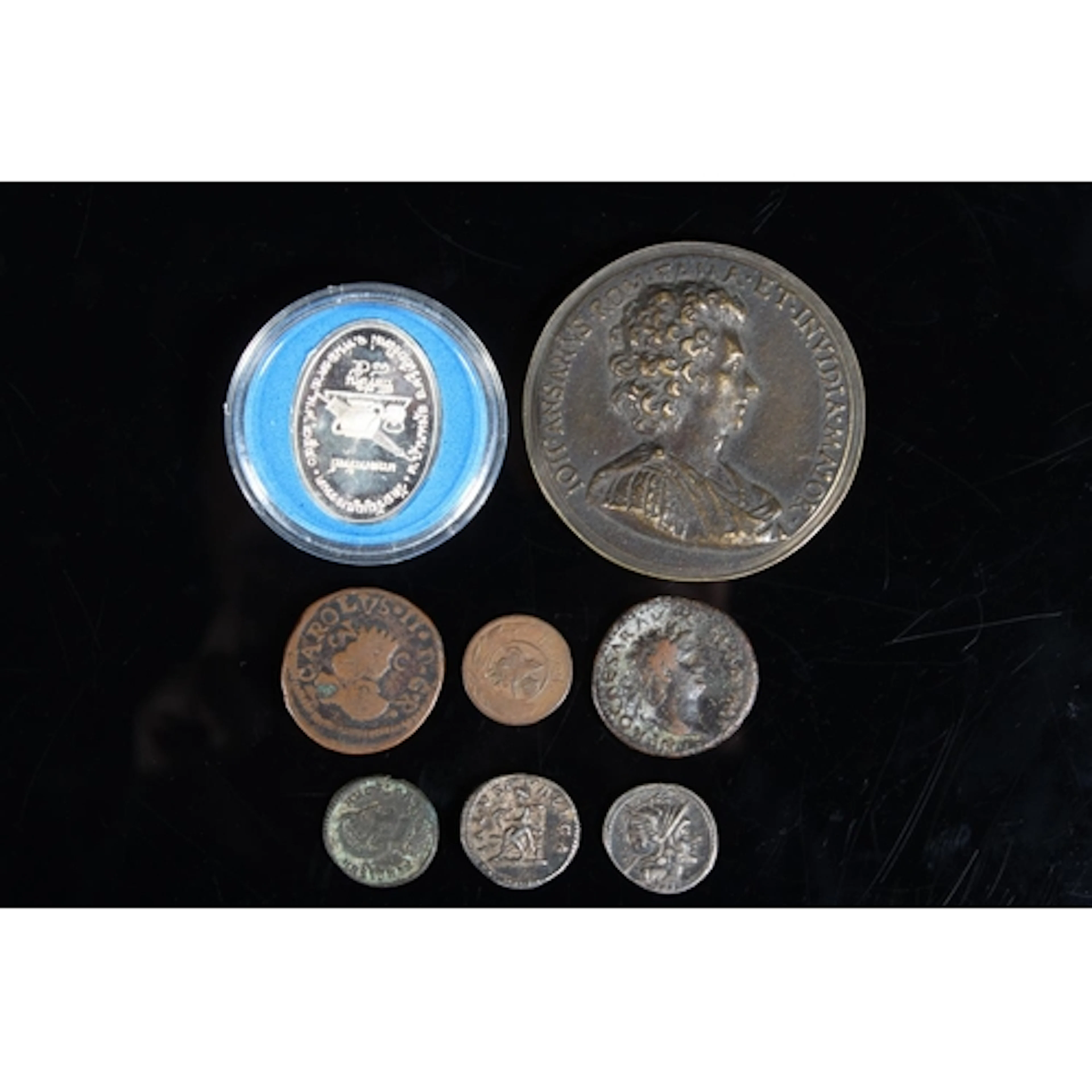 ANCIENT ROME Macrinus (217-218AD) silver denarius with SALVS...