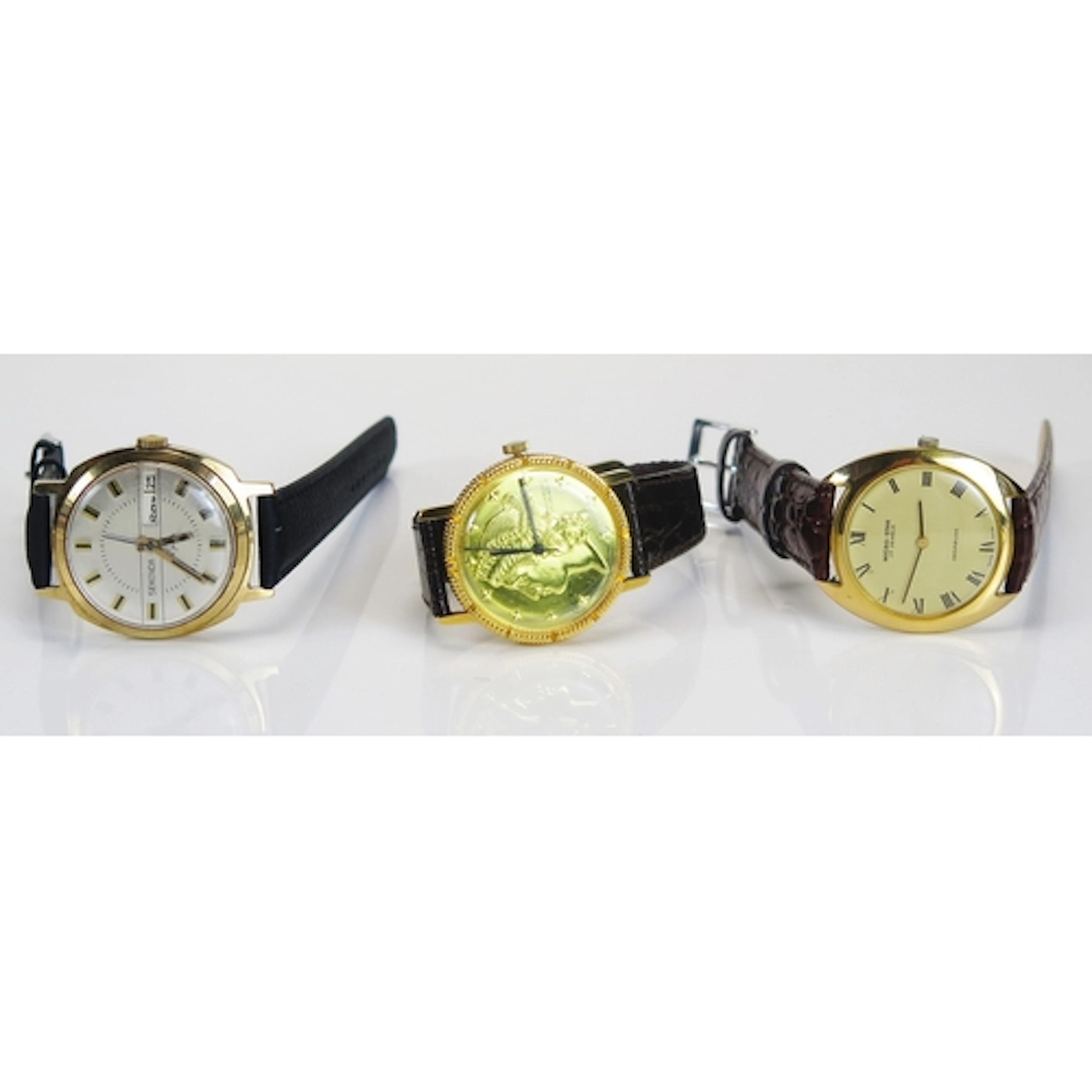 A SEKONDA gold plated manual wind wristwatch, EDEN Liberty H...