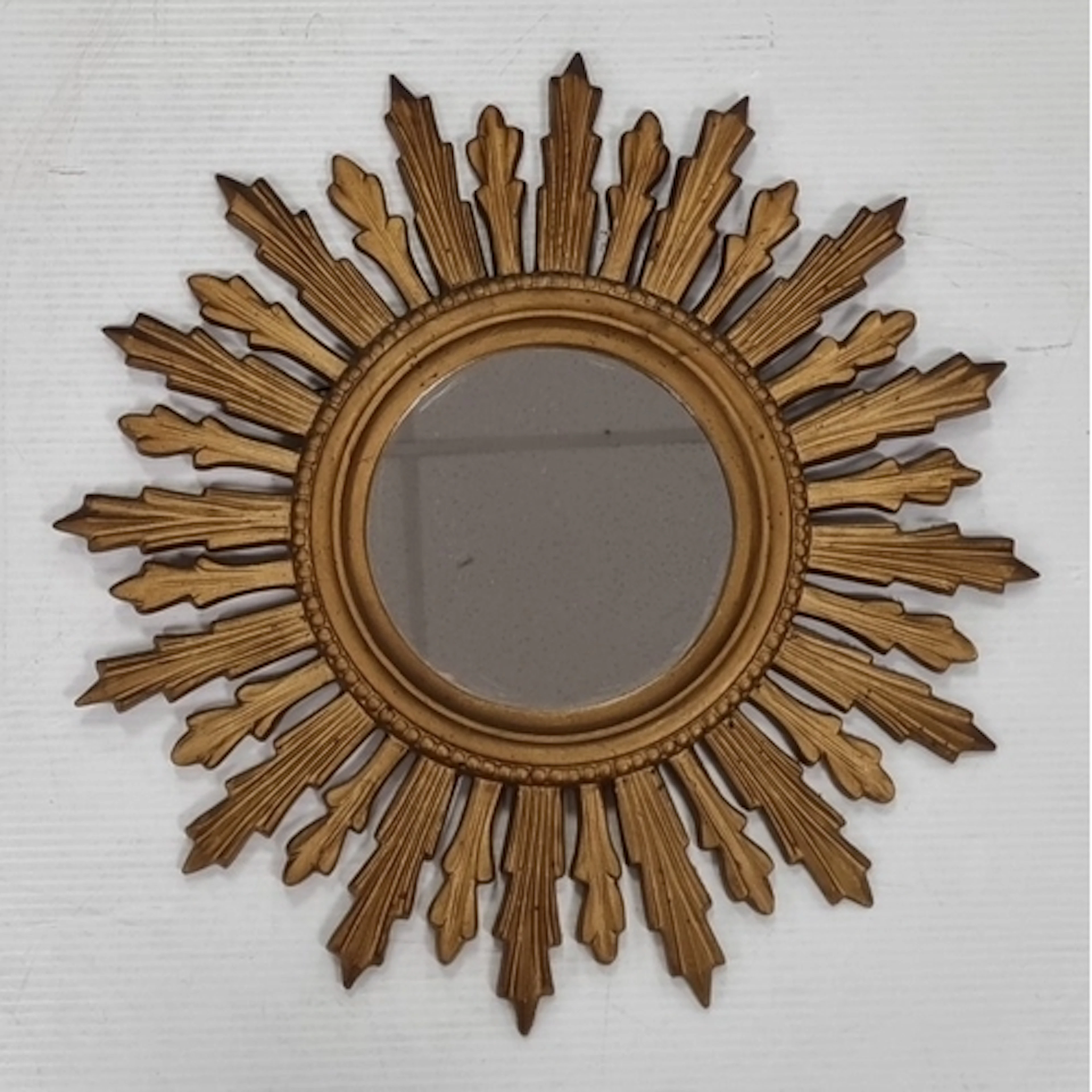 Gilt Sunburst Wall Mirror, H: 50cm.