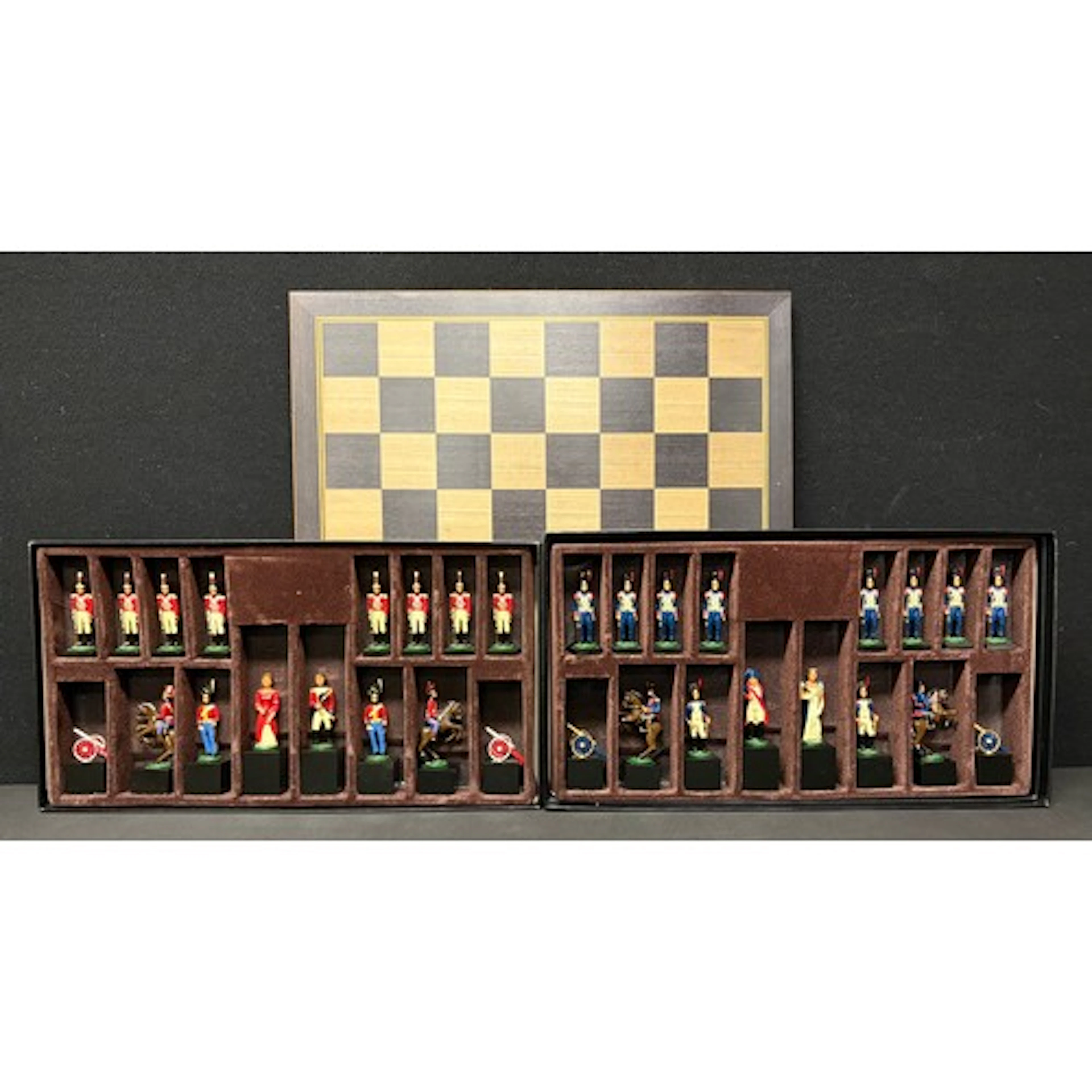 A hand painted ‘Waterloo Chess Set’ by SAC (Studio Anne Carl...