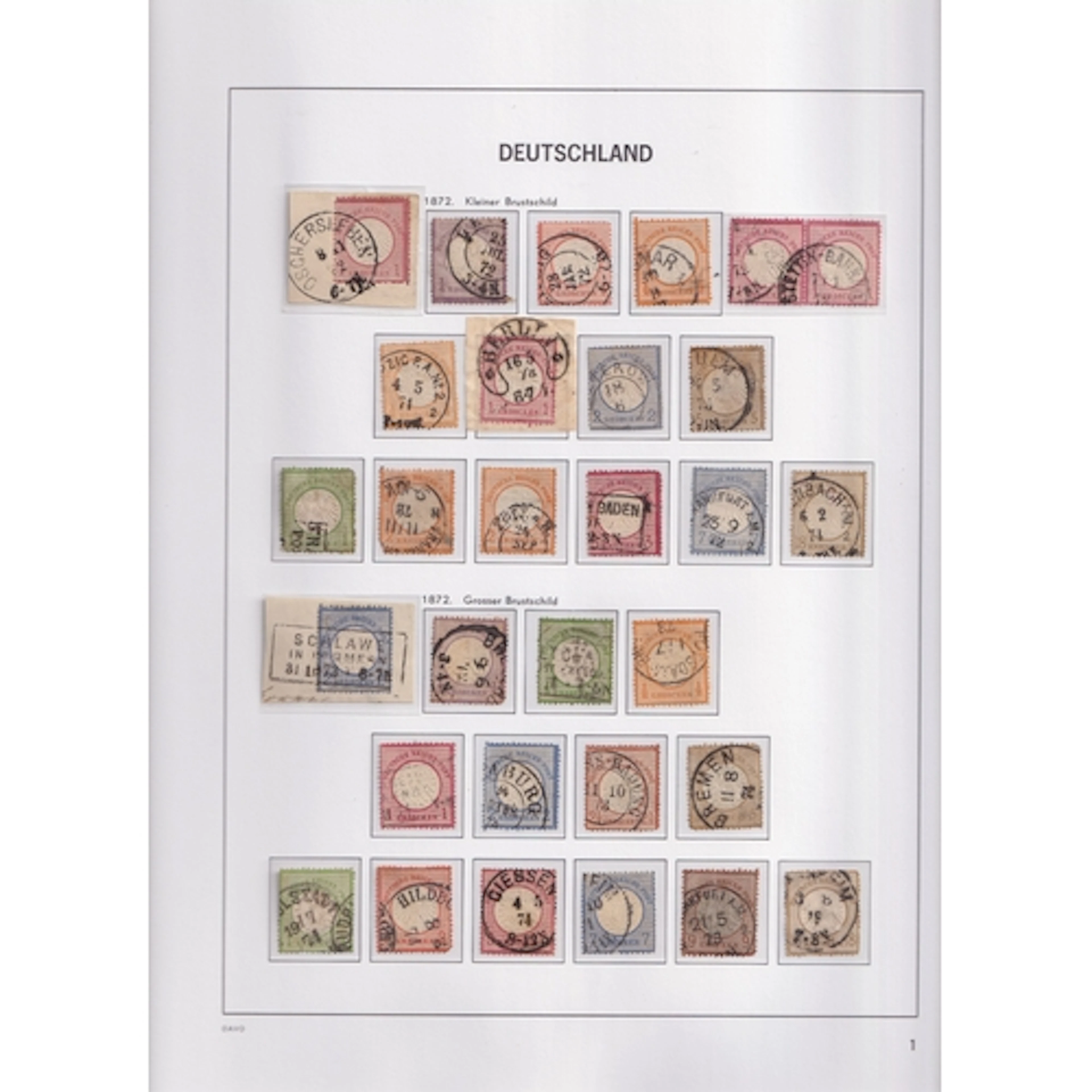 1872/1994 used collection in 2 Davo printed albums with most...