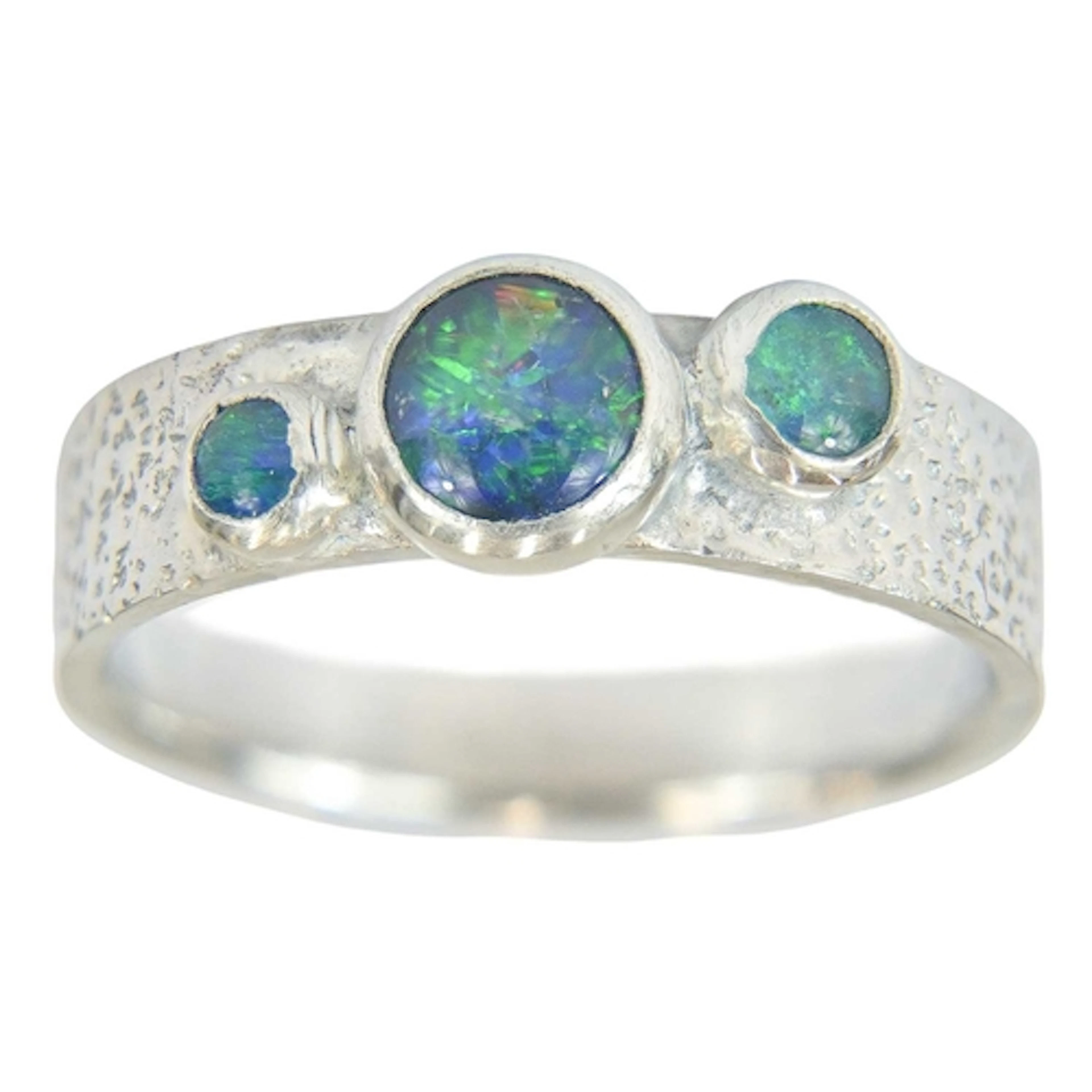 § David PREST OBE (1948) Ring inspired by the colours and te...