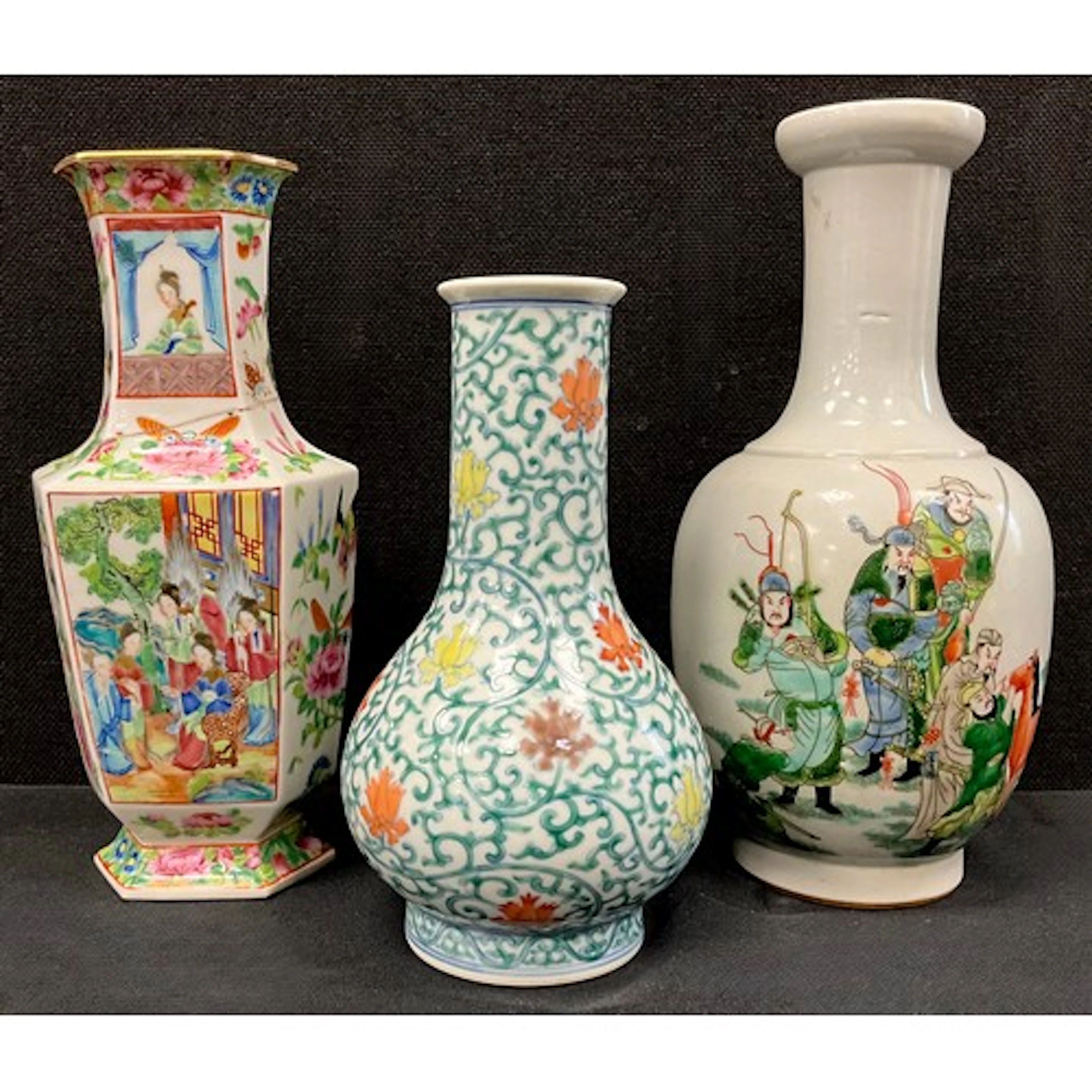 Oriental Ceramics - a Chinese doucai stem vase, Qianlong sea...