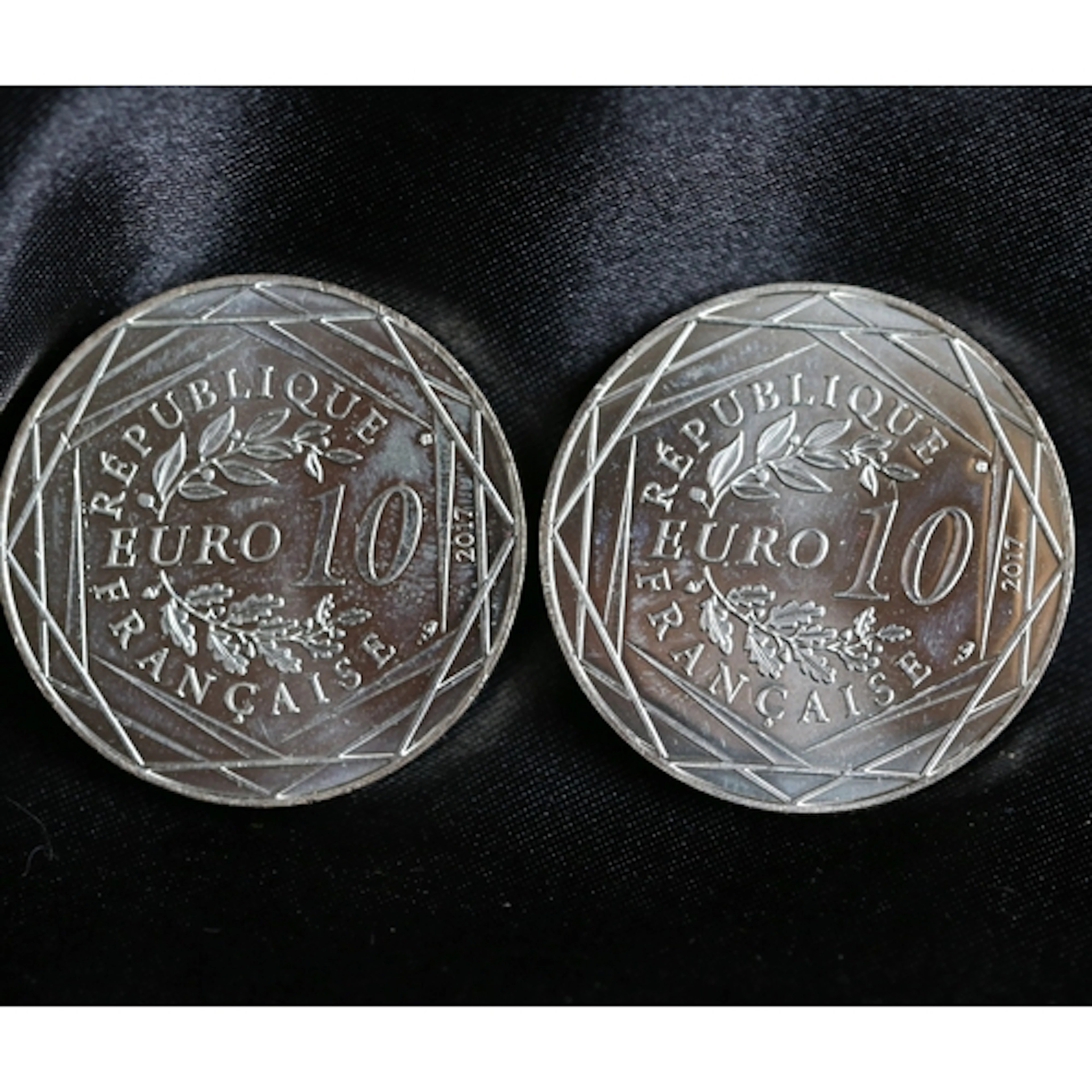 Two Silver Commemorative 10 Euro Coins, Jean Paul Gaultier F...