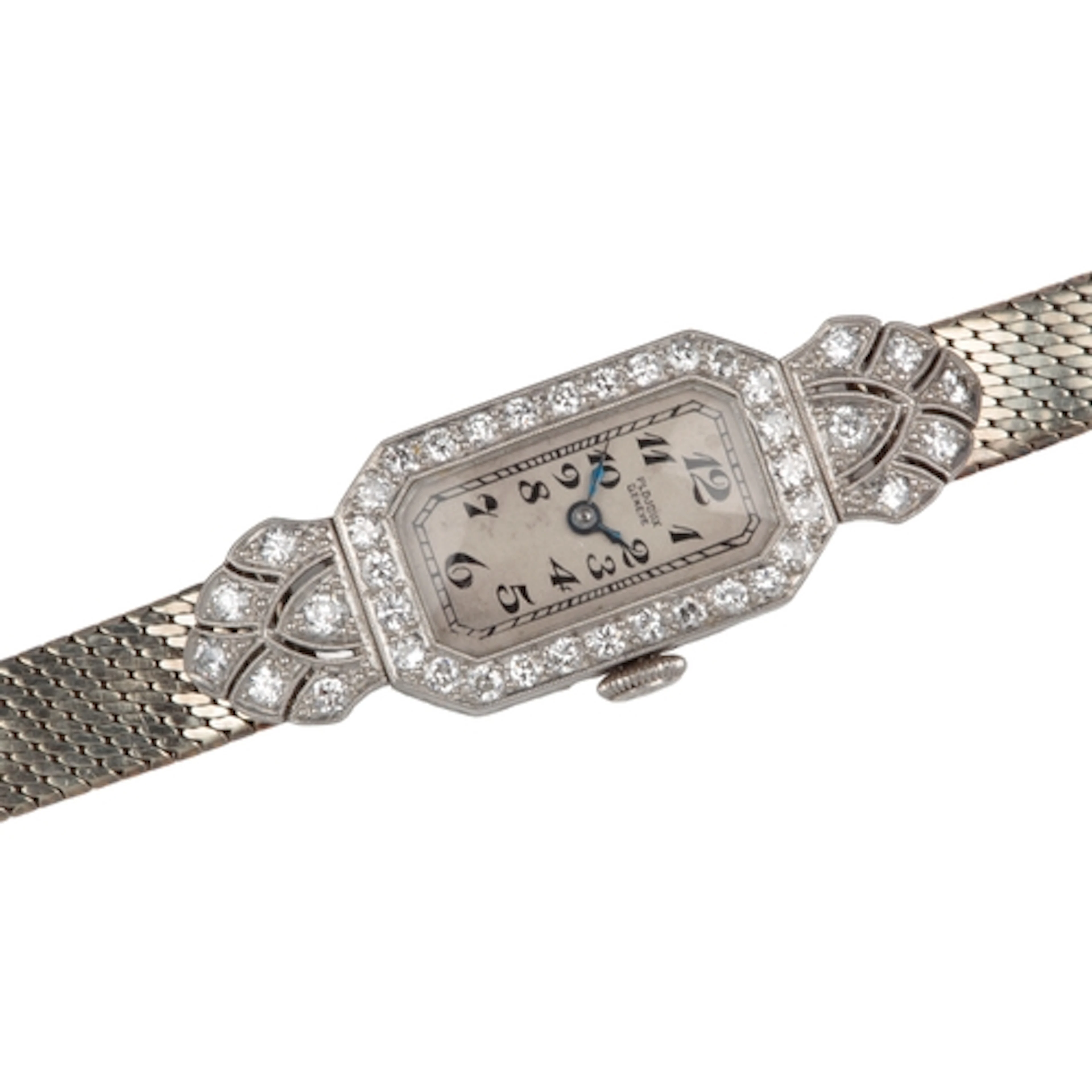 Plojoux, a lady's Art Deco diamond cocktail watch, 1920s and...