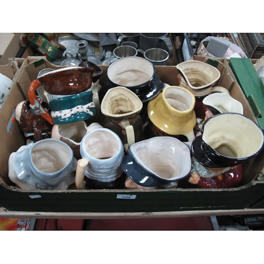Pottery Character Jugs/ Toby Jugs, including shorter Kingsto...