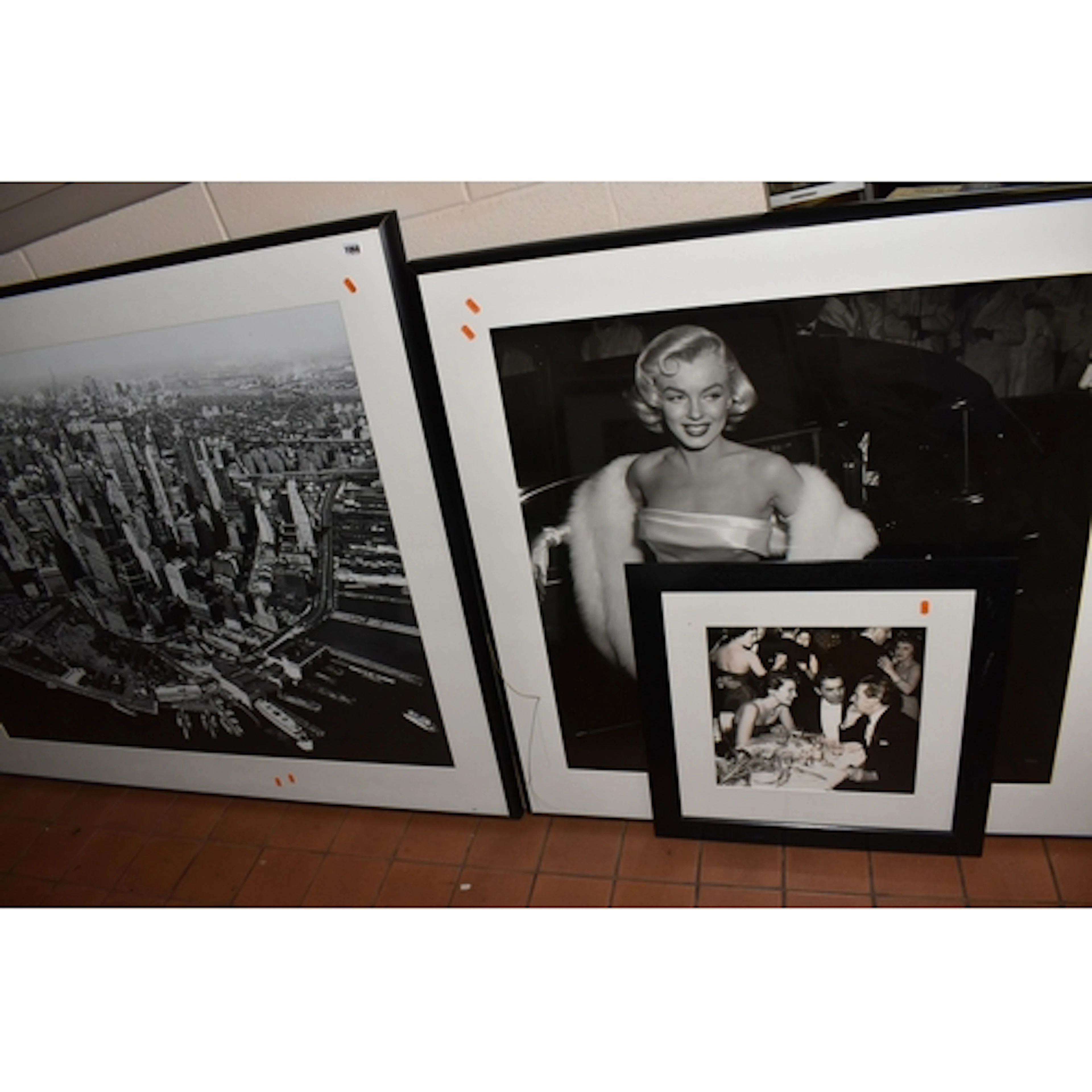 THREE FRAMED BLACK AND WHITE PHOTOGRAPHIC IMAGES, comprising...