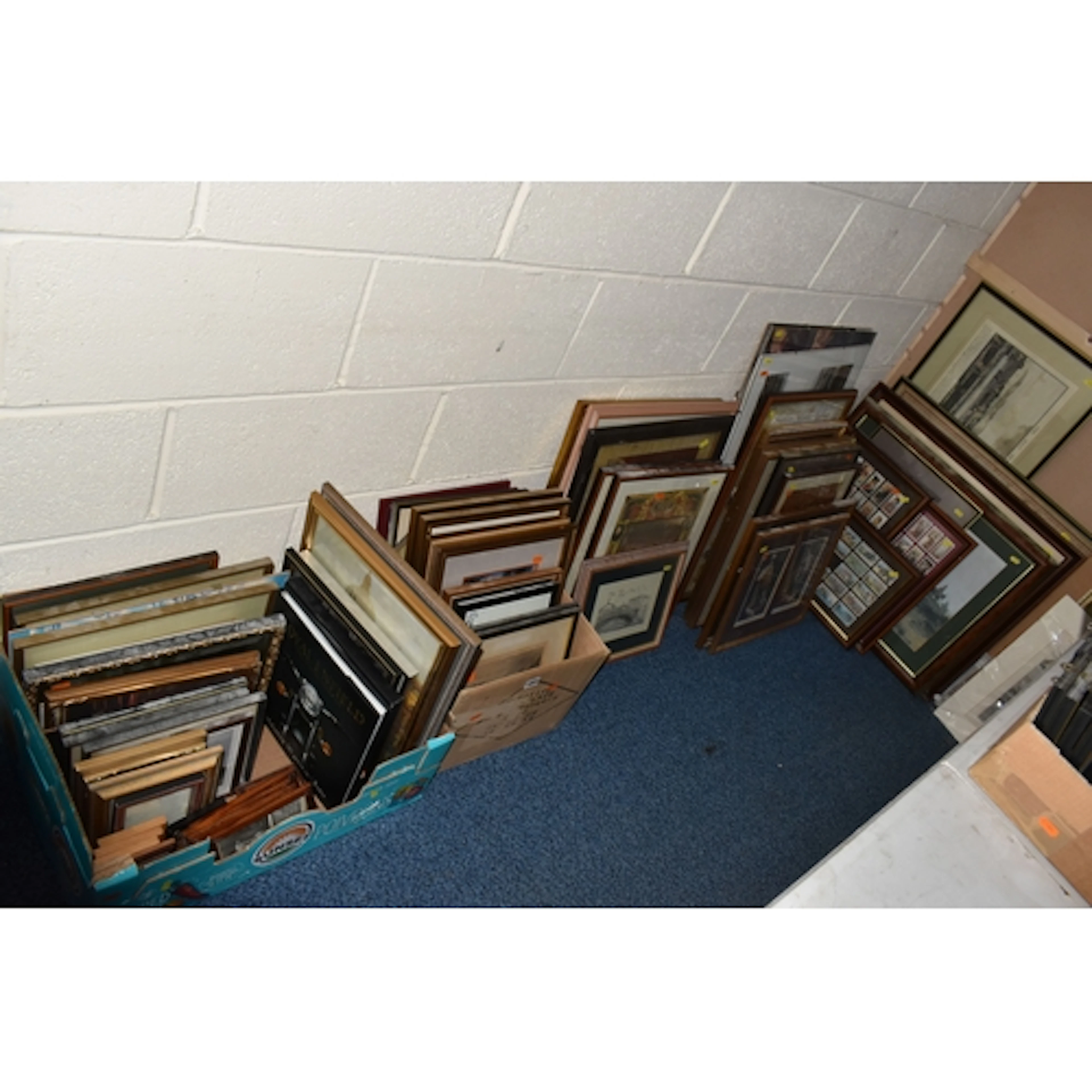 FOUR BOXES AND LOOSE ASSORTED PRINTS ETC, to include 19th ce...