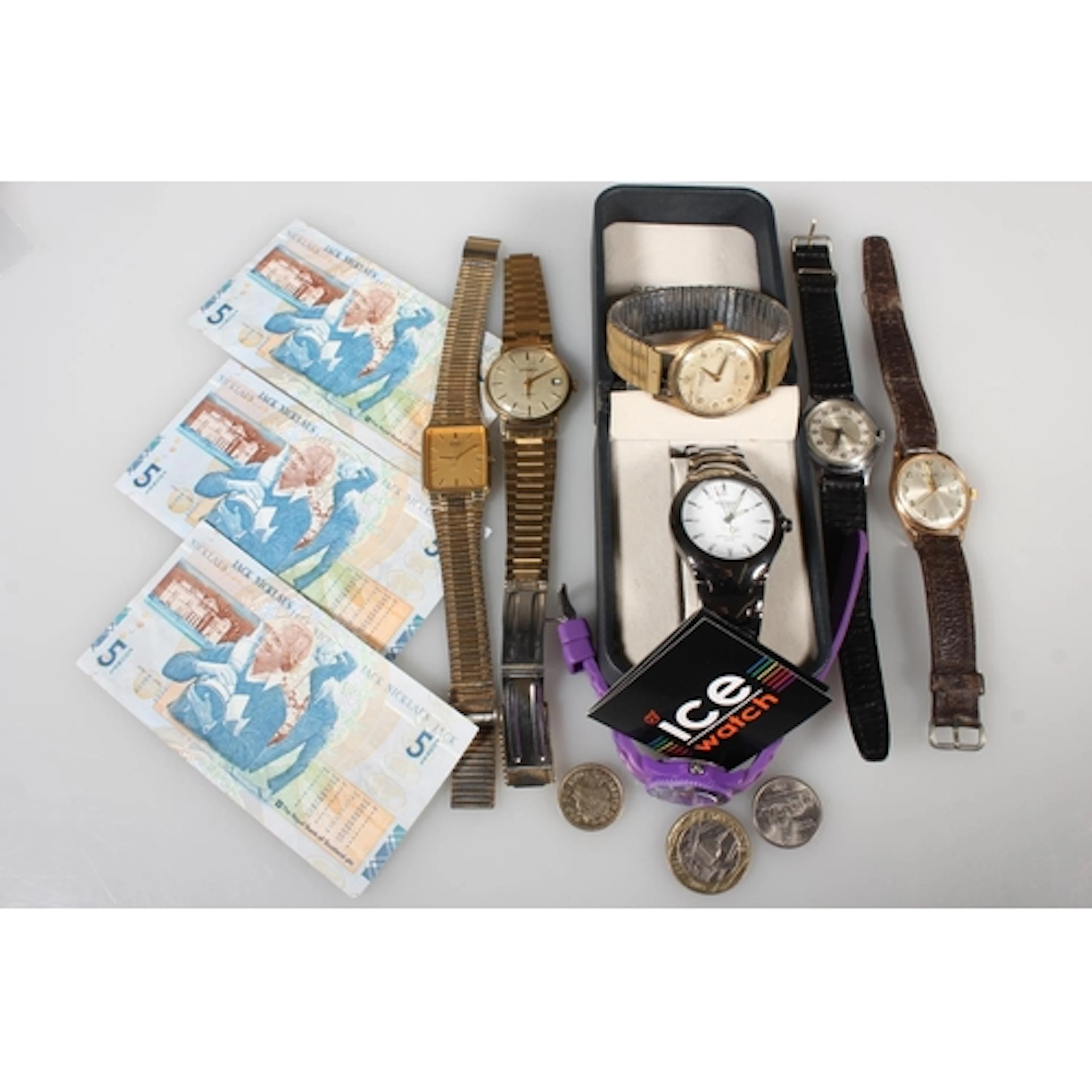Wristwatches to include gents Majex 17 jewel wristwatch, Pac...