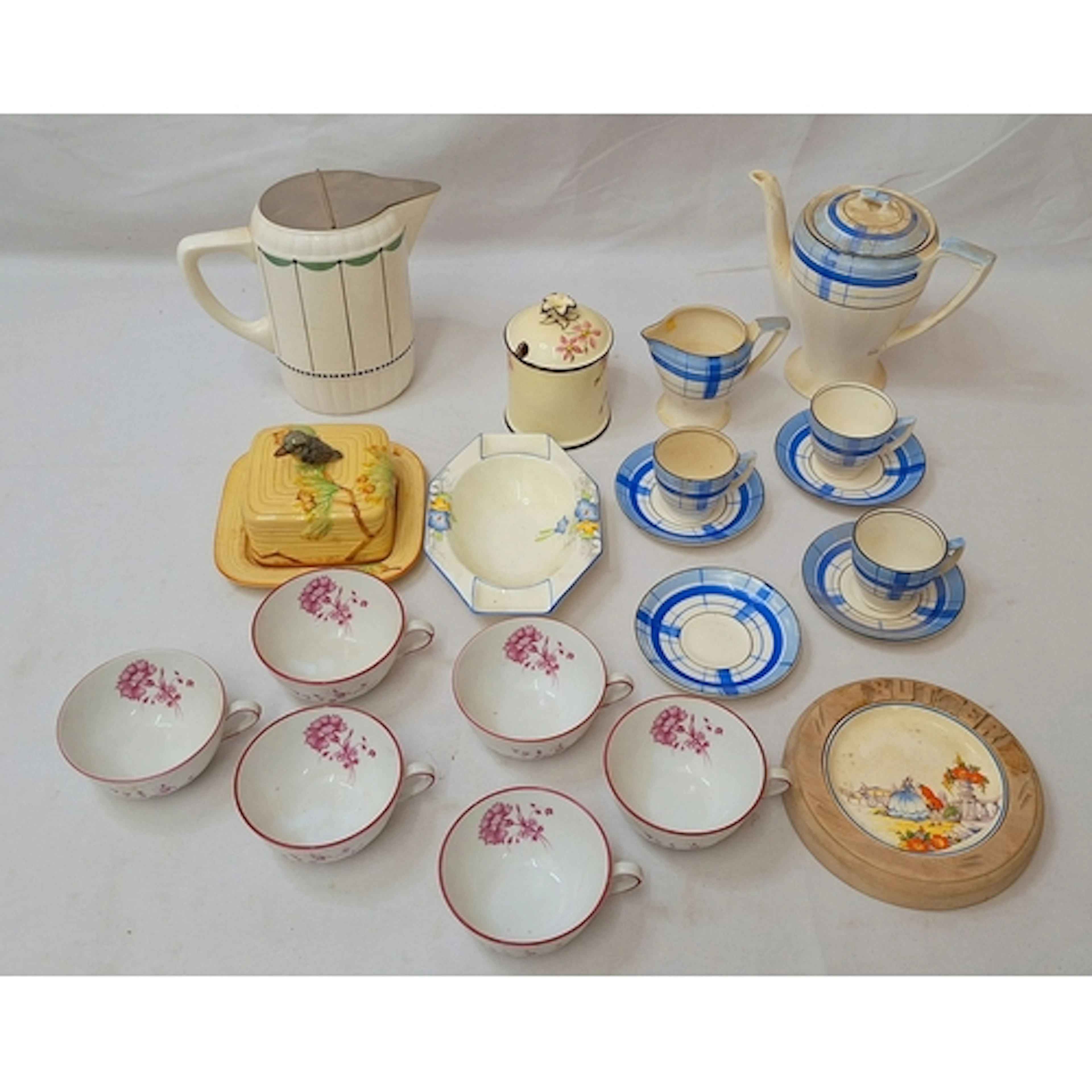 Early C20th Coffee Wares incl. Myott Son & Co. coffee pot, m...