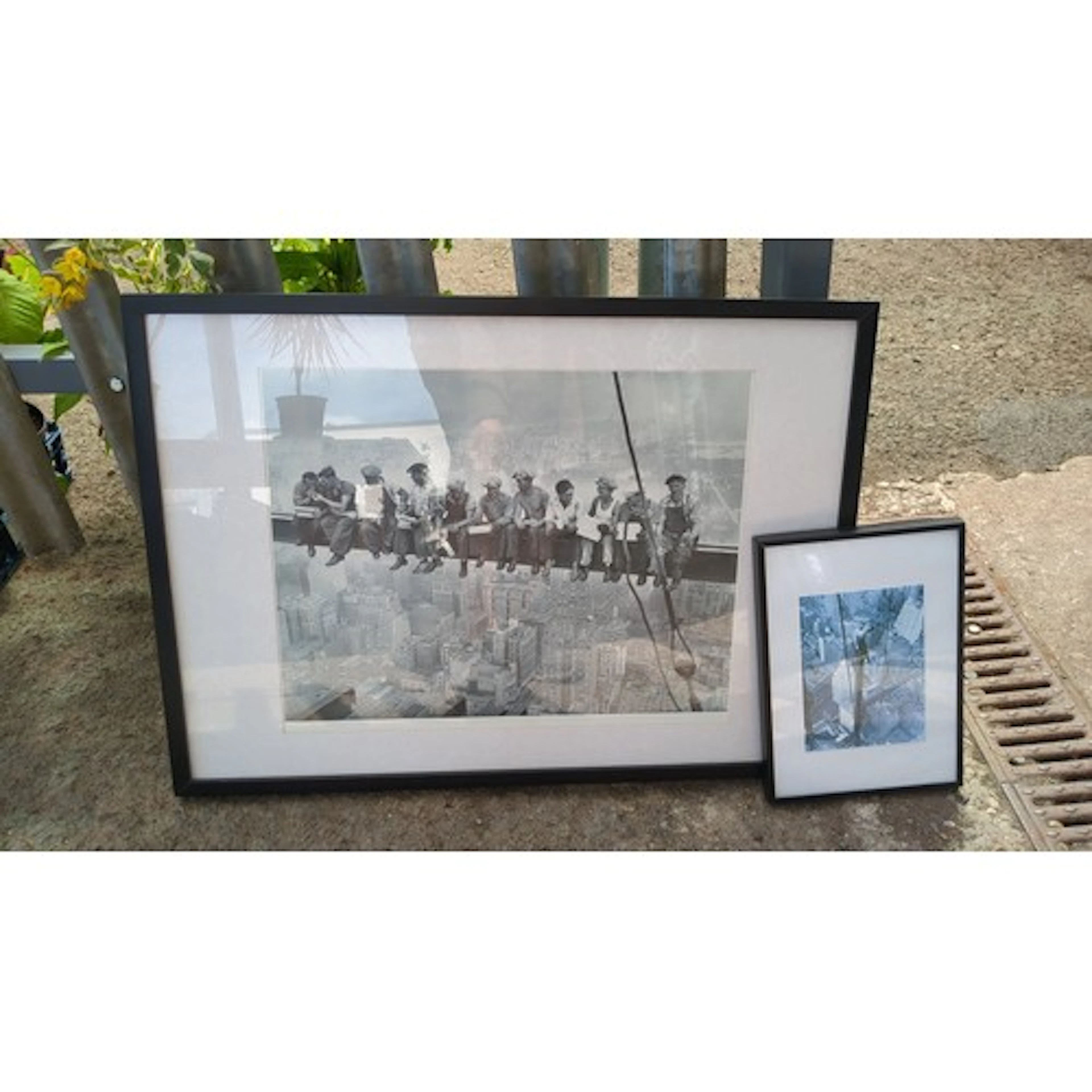 Two framed photographic prints after iconic New York City sk...