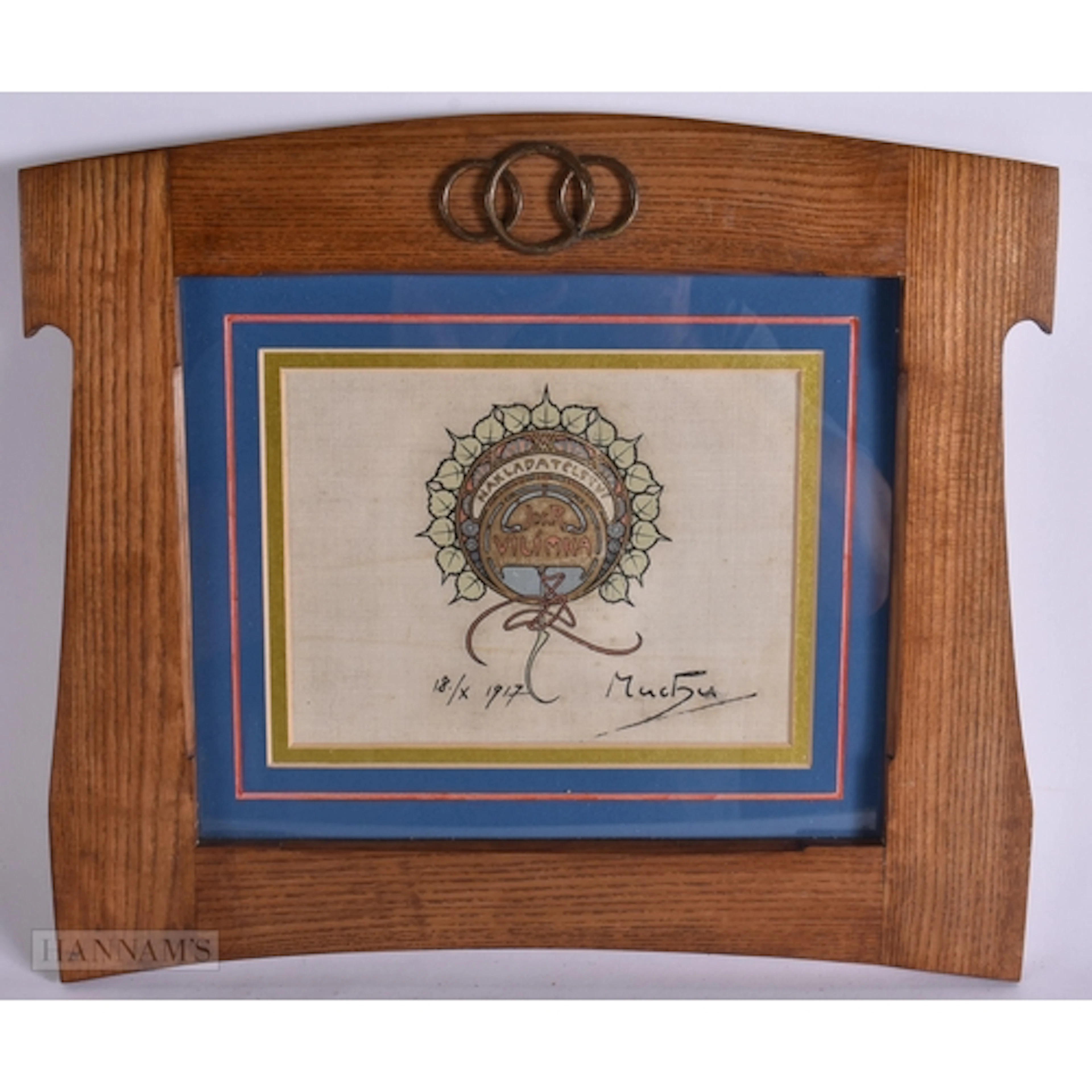 Alphonse Mucha (1860 to 1939), a device of the publisher Jos...