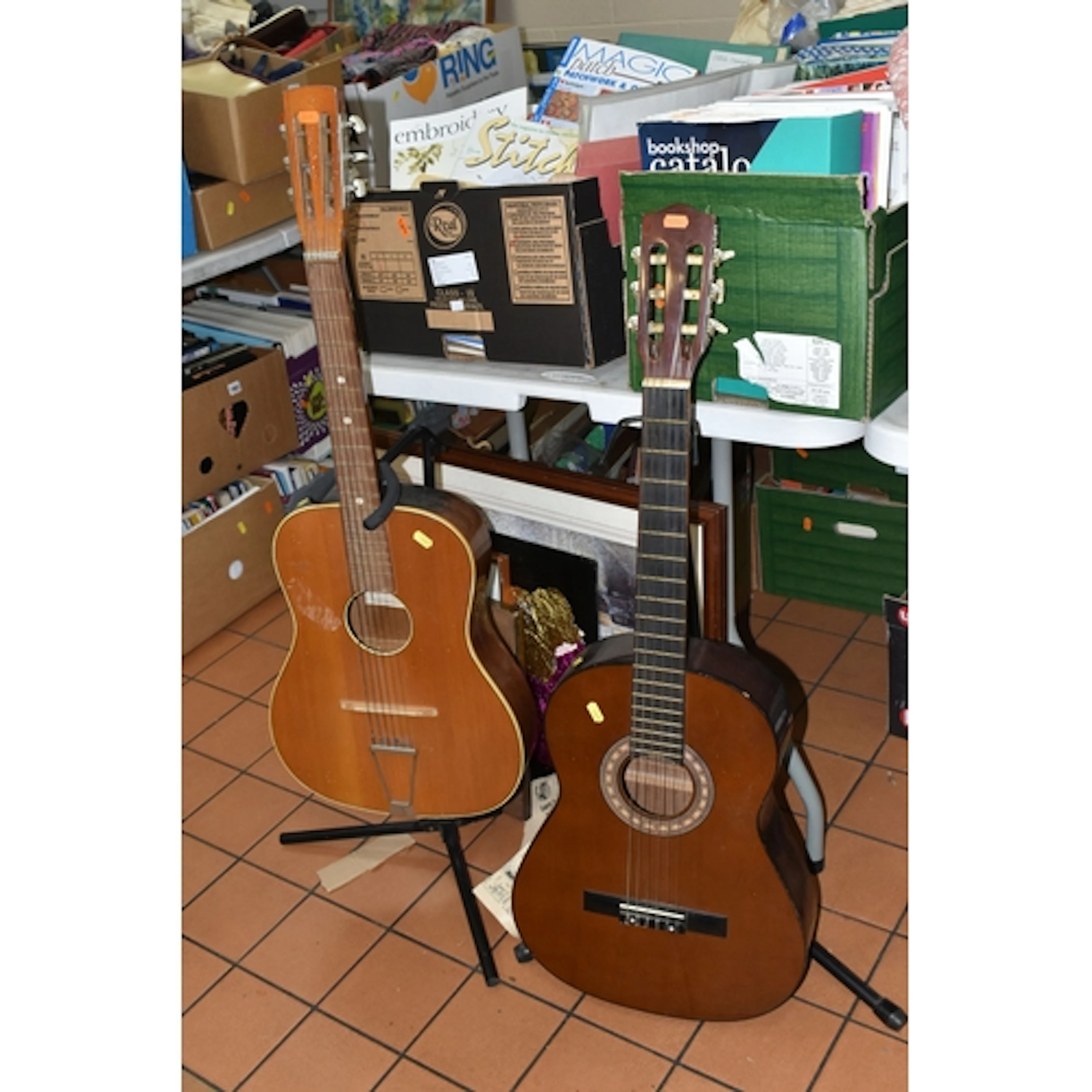 THREE BOXES AND LOOSE MISCELLANEOUS ITEMS, to include two ac...
