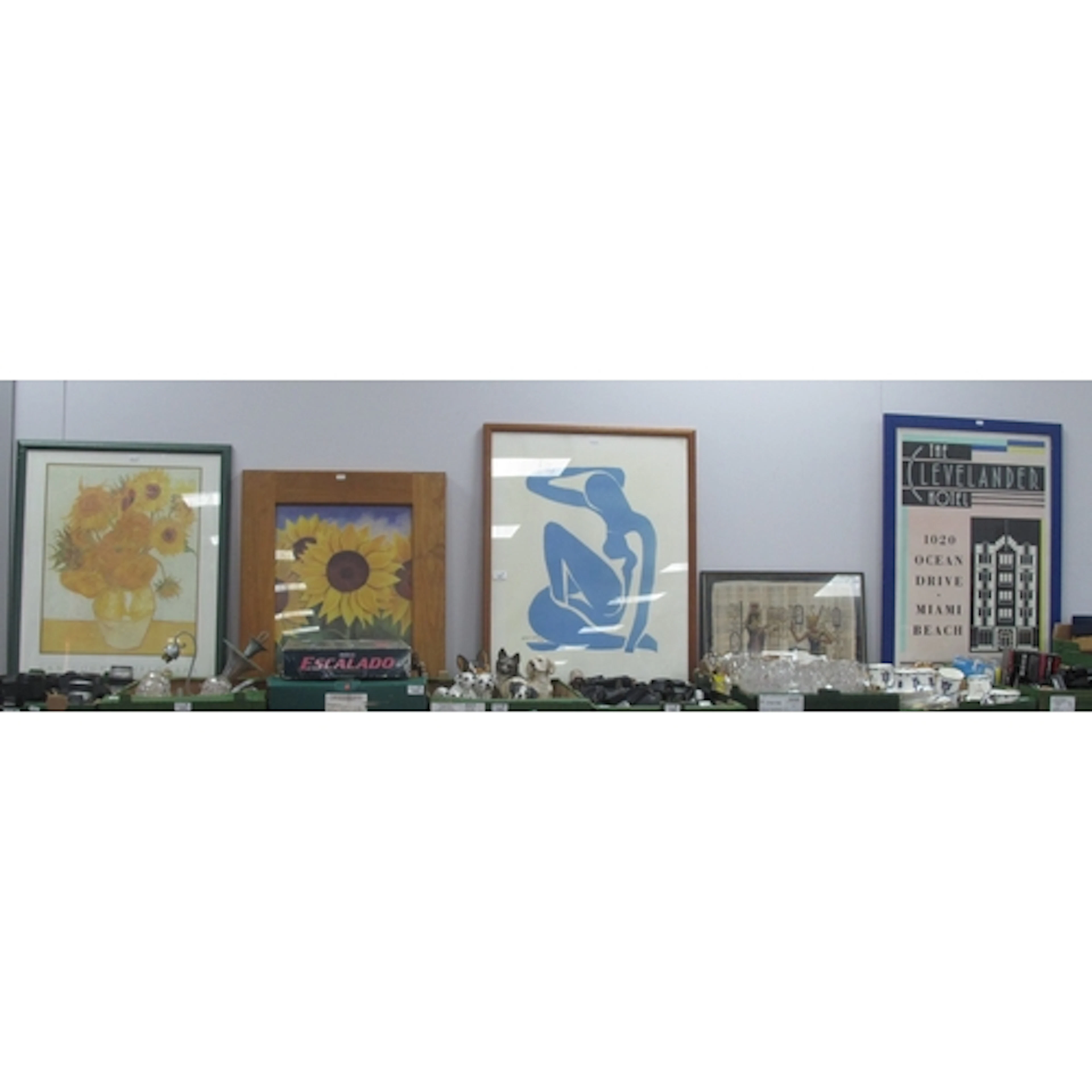 Five Framed Decorative Posters and Prints, including 1952 He...
