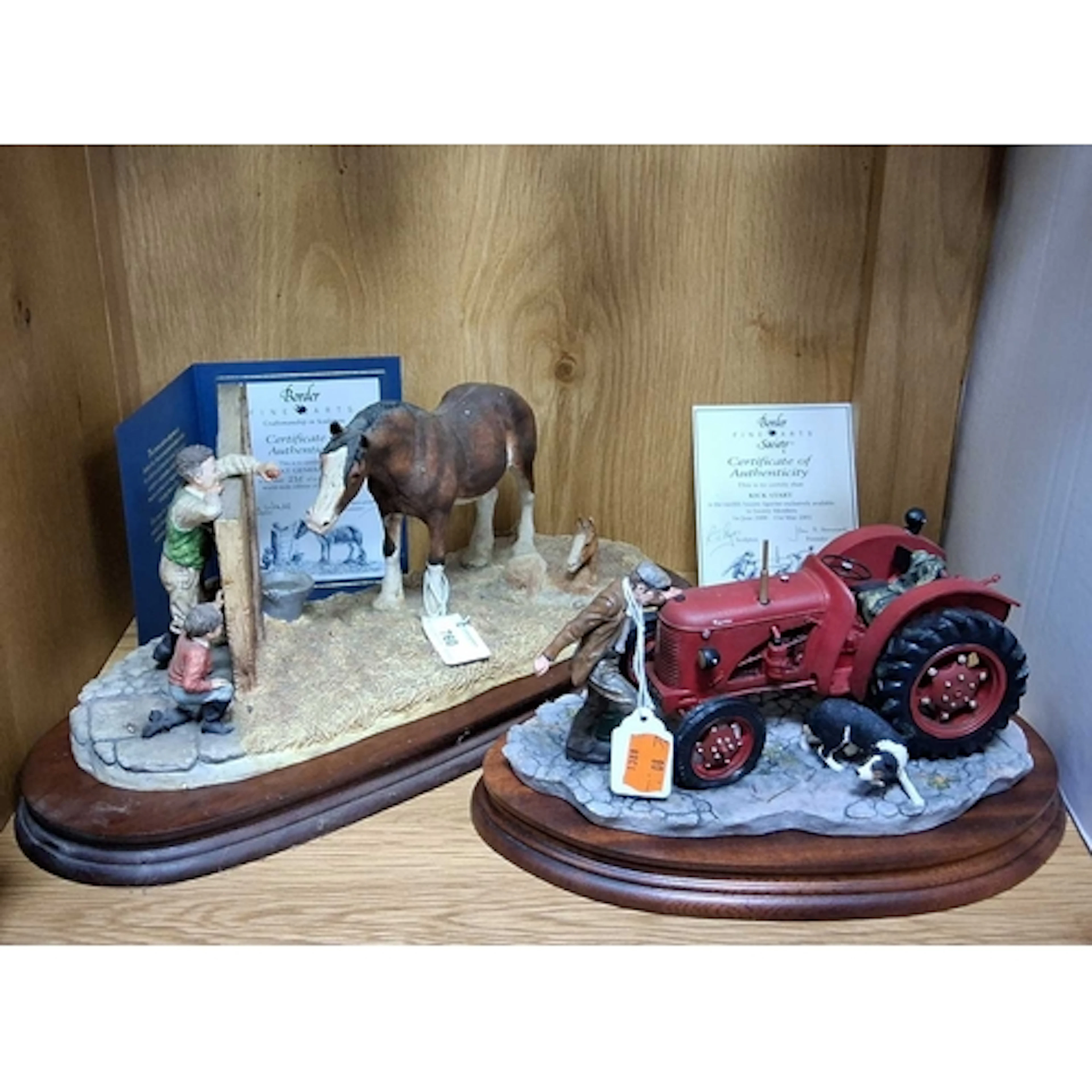 TWO LIMITED EDITION BORDER FINE ARTS GROUP SCULPTURES, compr...