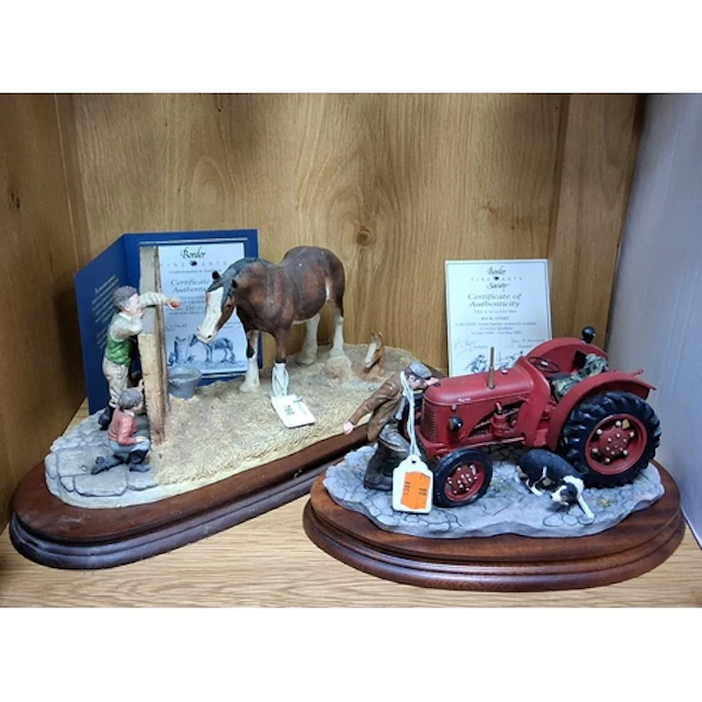 TWO LIMITED EDITION BORDER FINE ARTS GROUP SCULPTURES, compr...