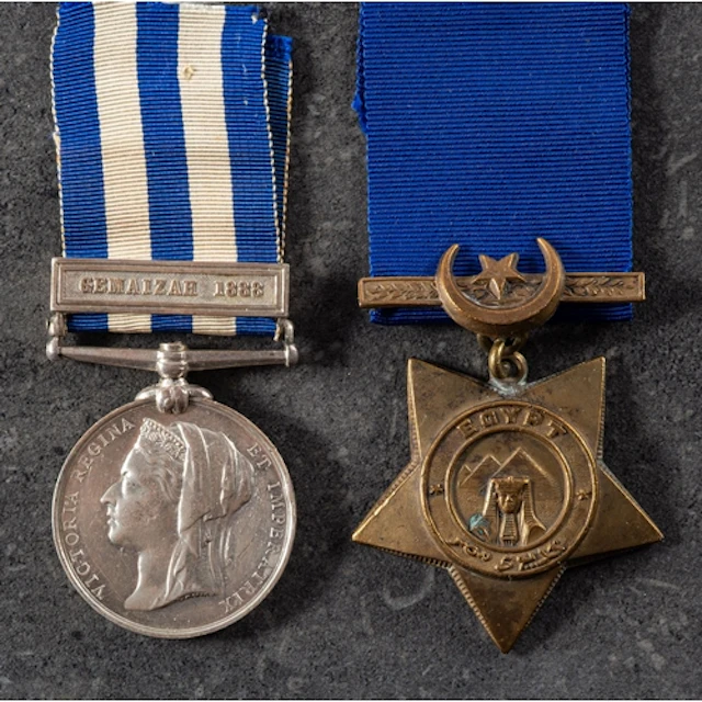 An Egypt pair to '1256 Pte J McGowen 2nd KO Sco Bord' Egypt ...