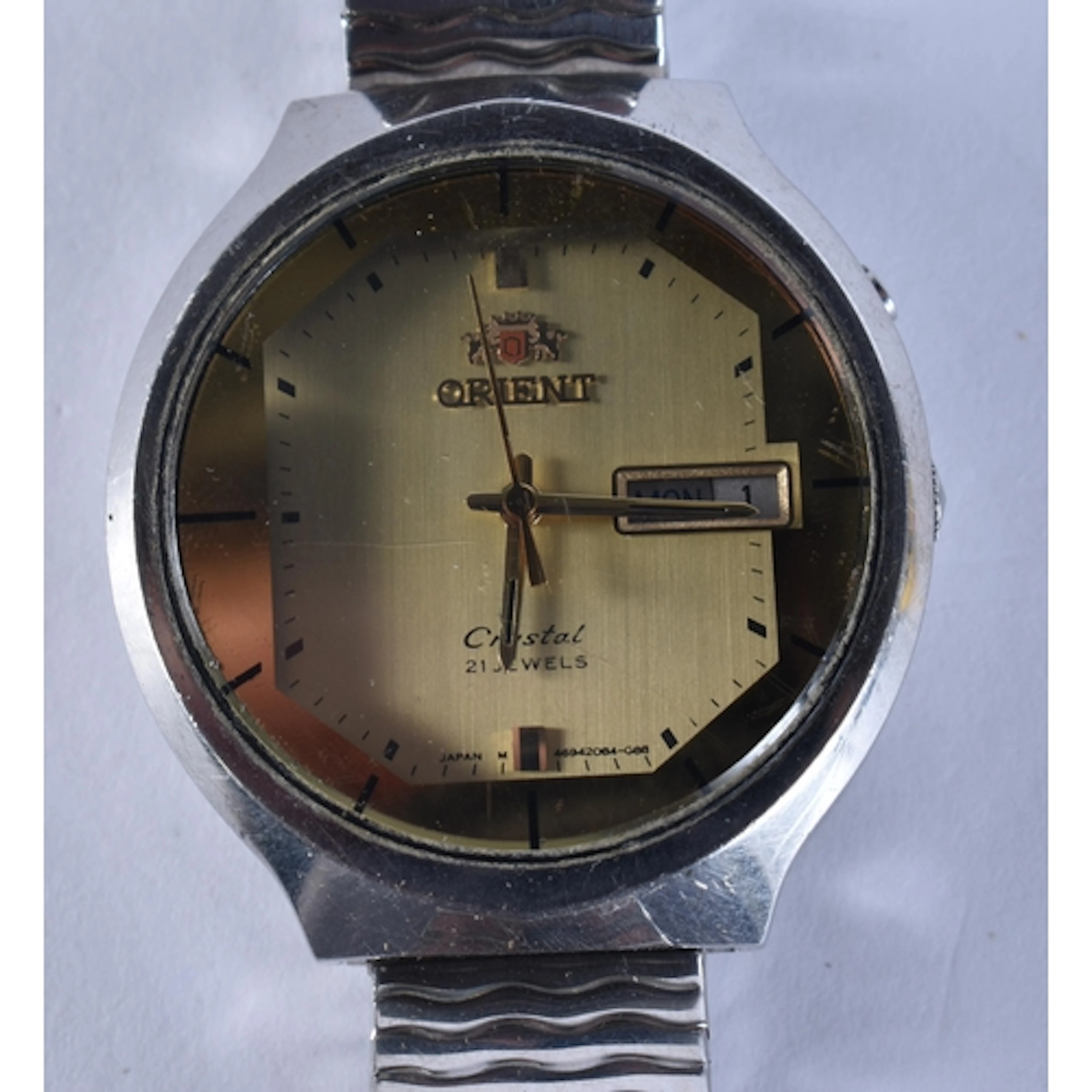 Orient Crystal Watch Automatic Working. 4 cm wide.