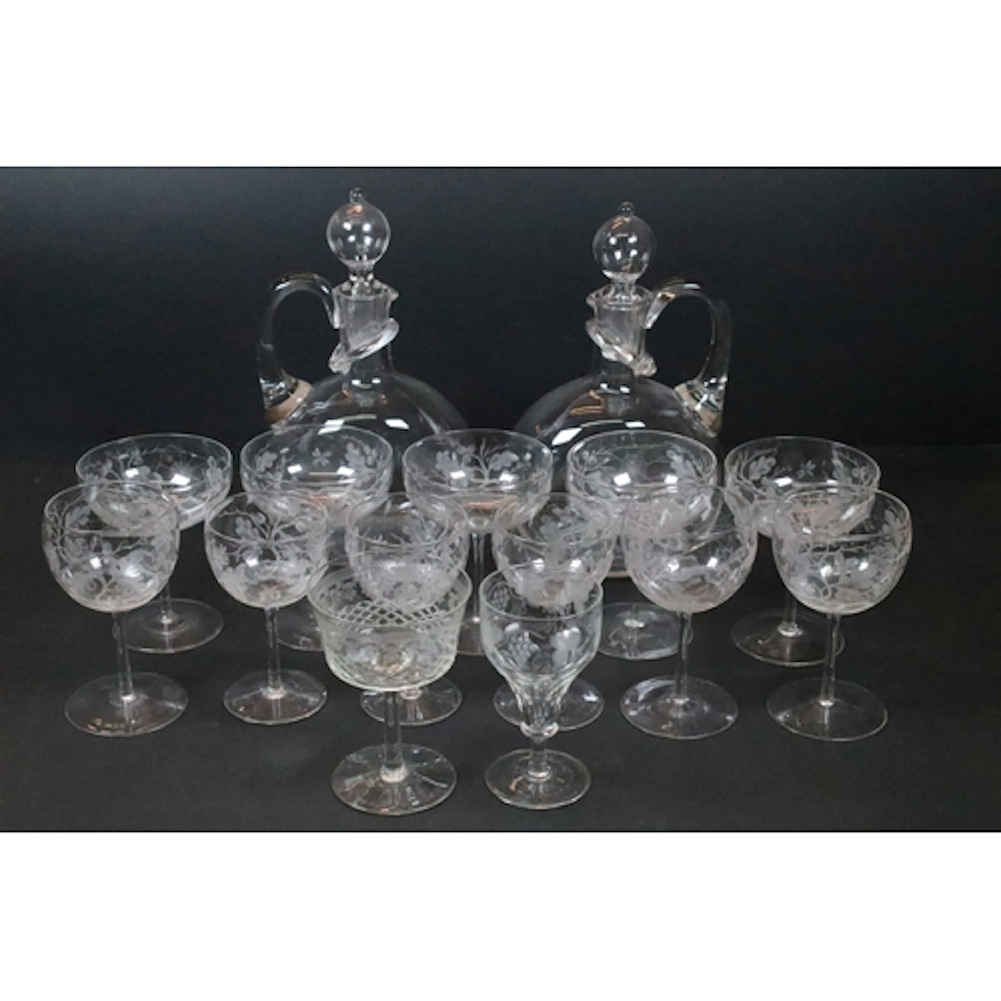 Collection of late 19th century glassware, to comprise a set...