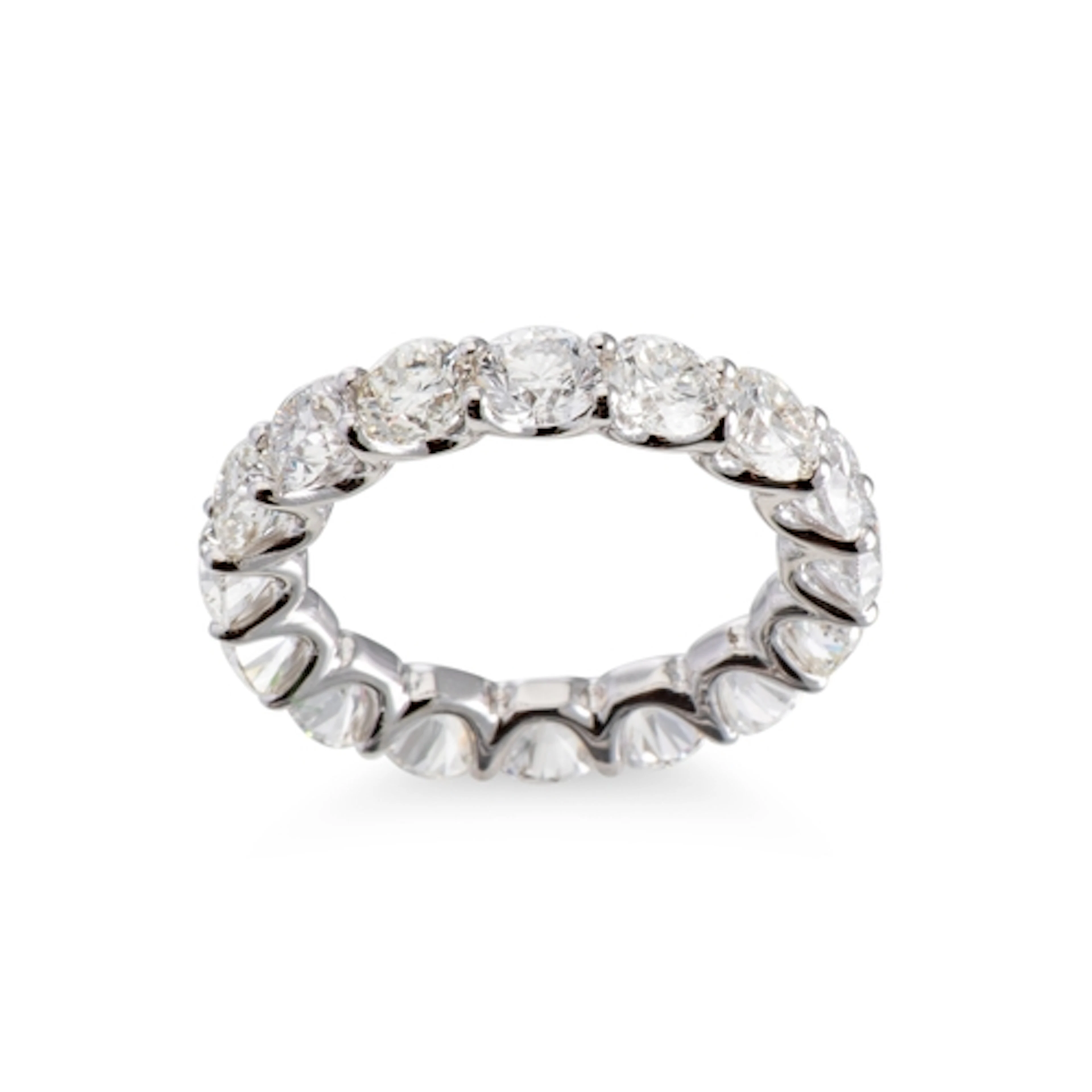 A DIAMOND FULL BANDED ETERNITY RING, the round brilliant cut...