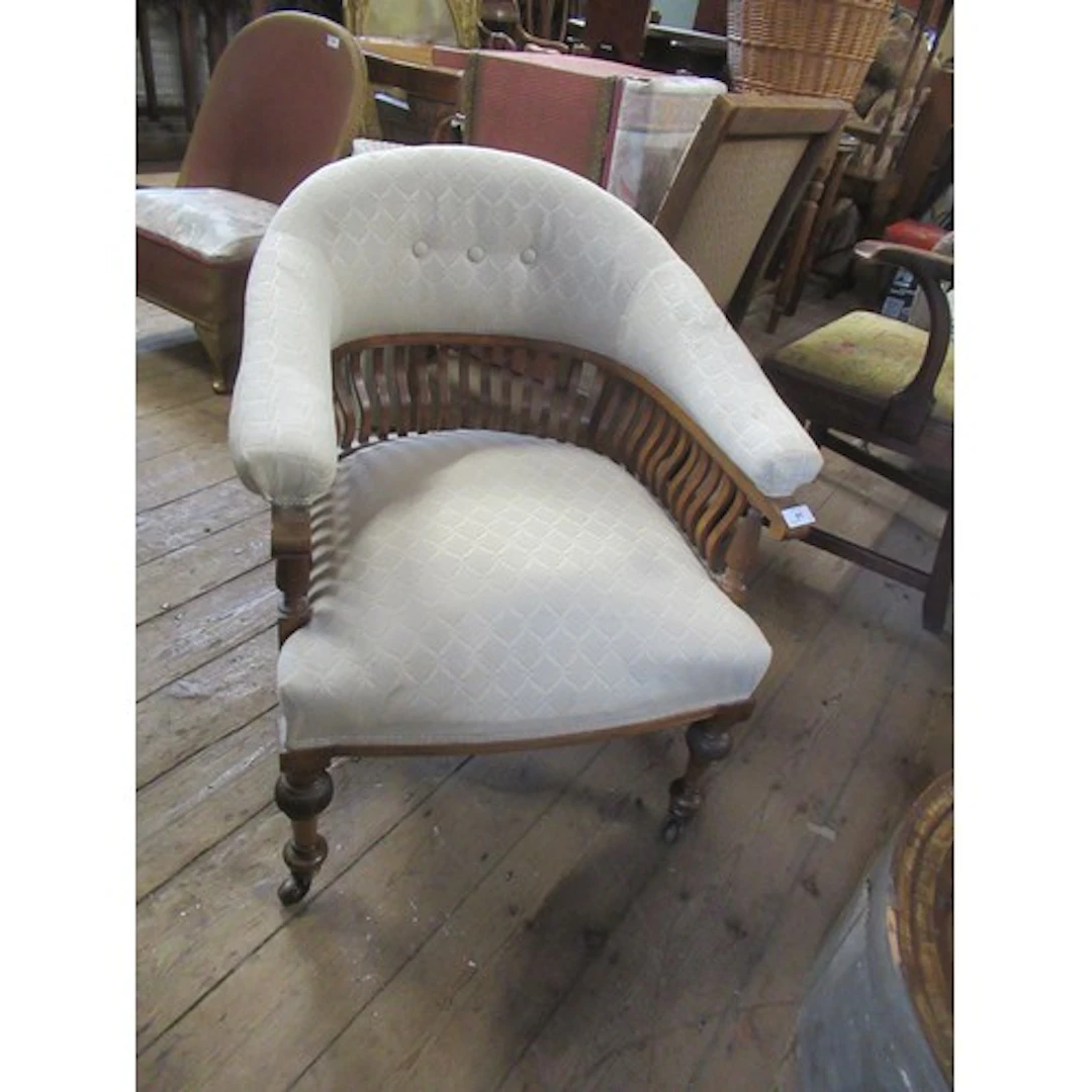 A Victorian tub chair
