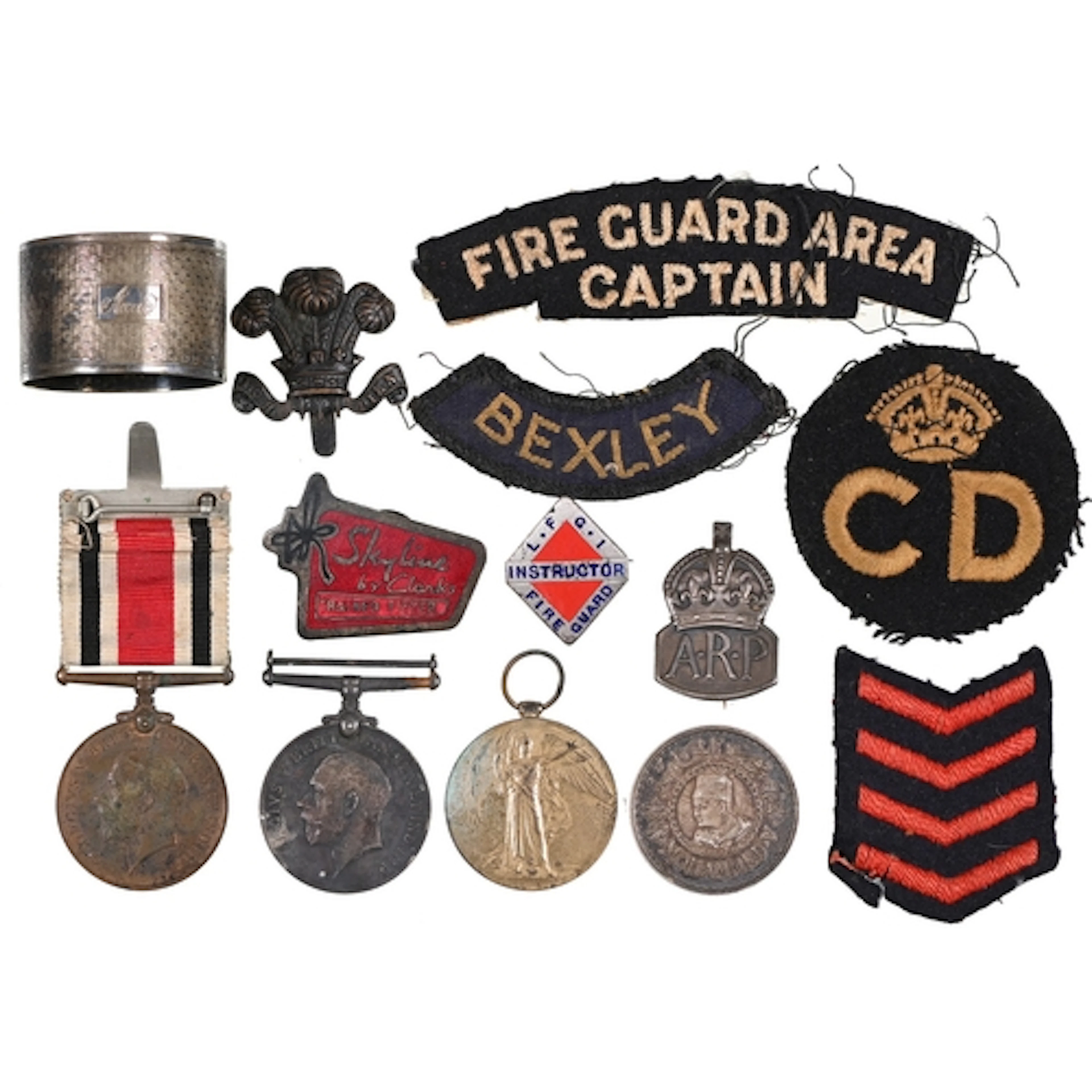 WWI pair, British War Medal and Victory Medal, 533194 Pte R ...