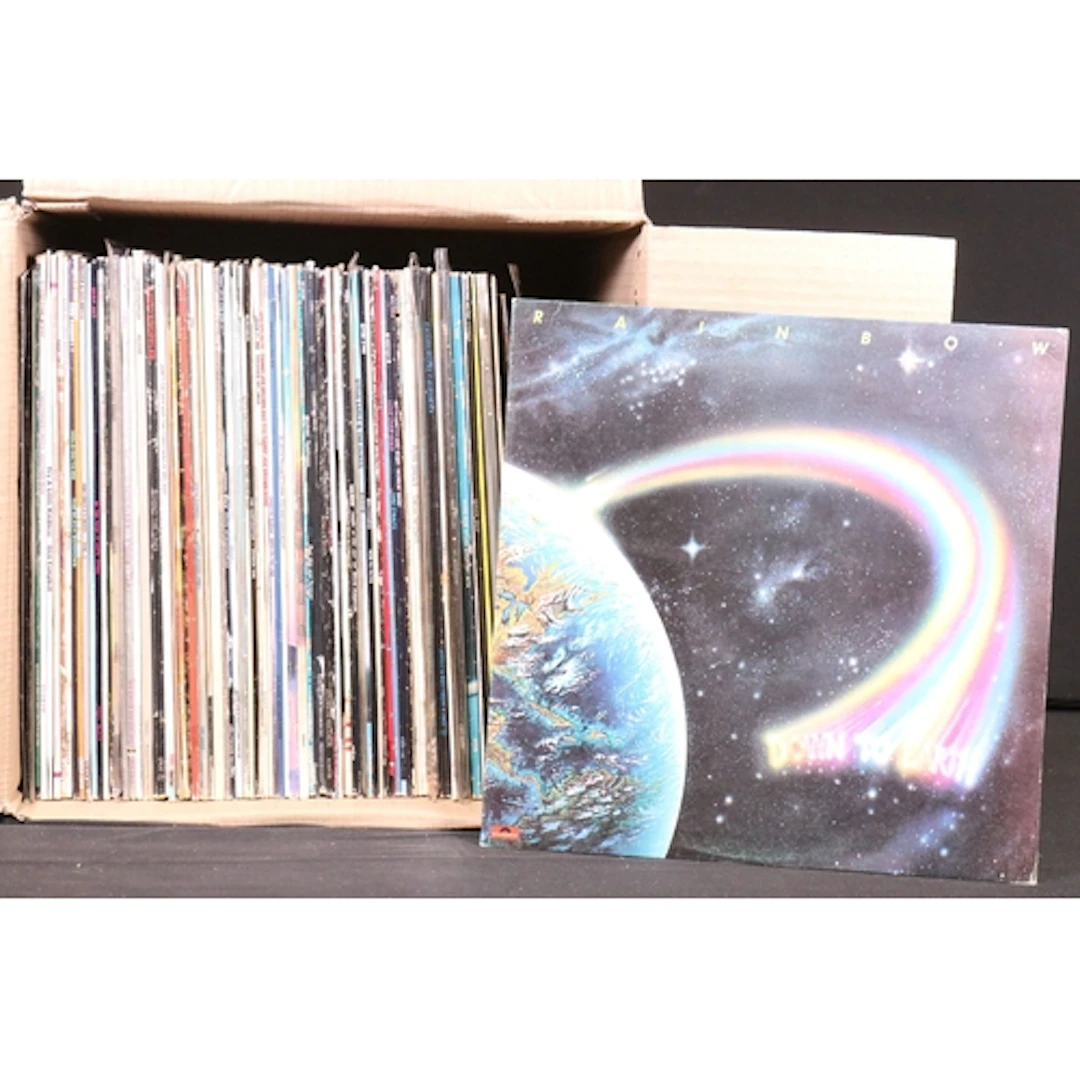 Vinyl - Over 75 Rock & Pop LPs and 4 12" to include Rainbow,...