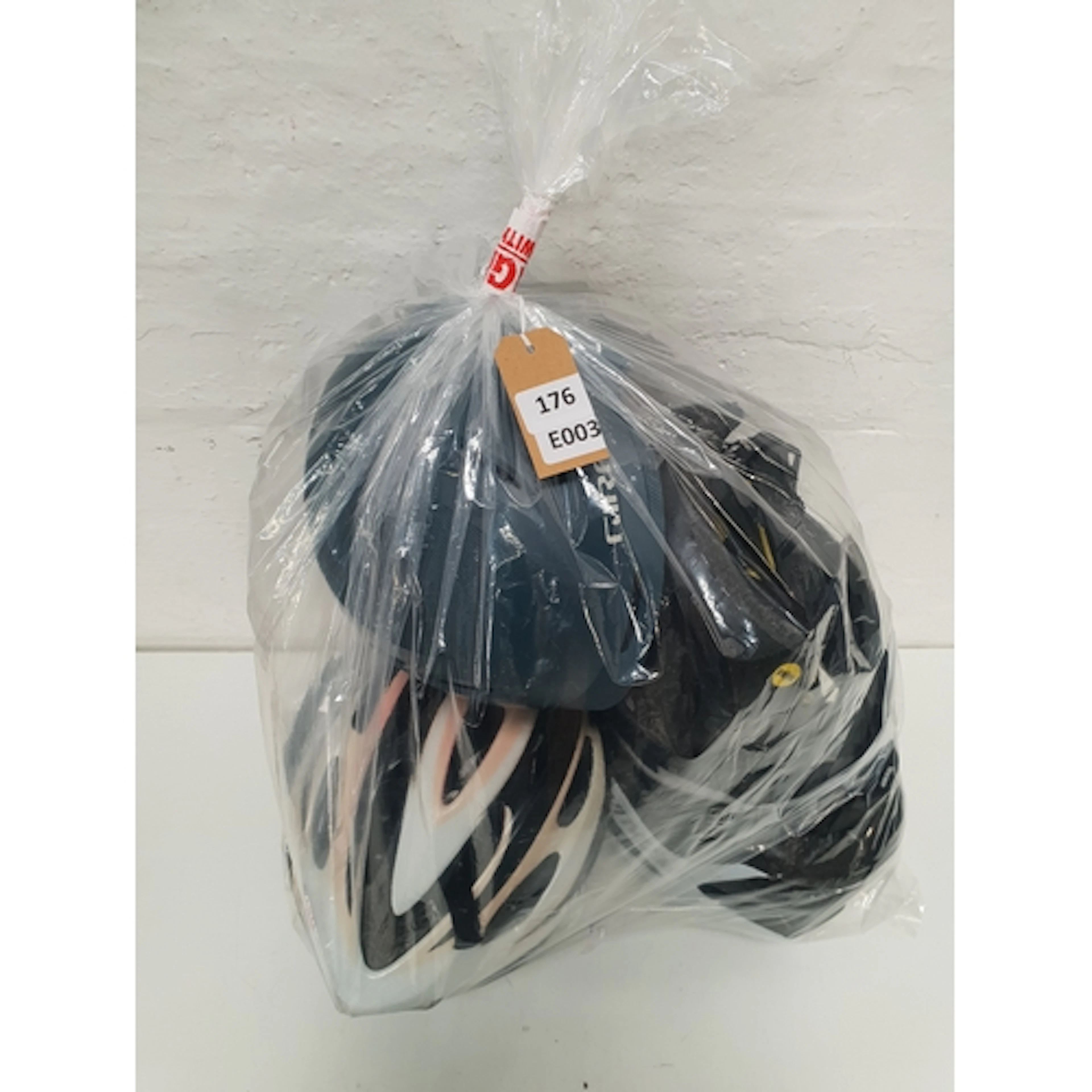ONE BAG OF BICYCLE HELMETS