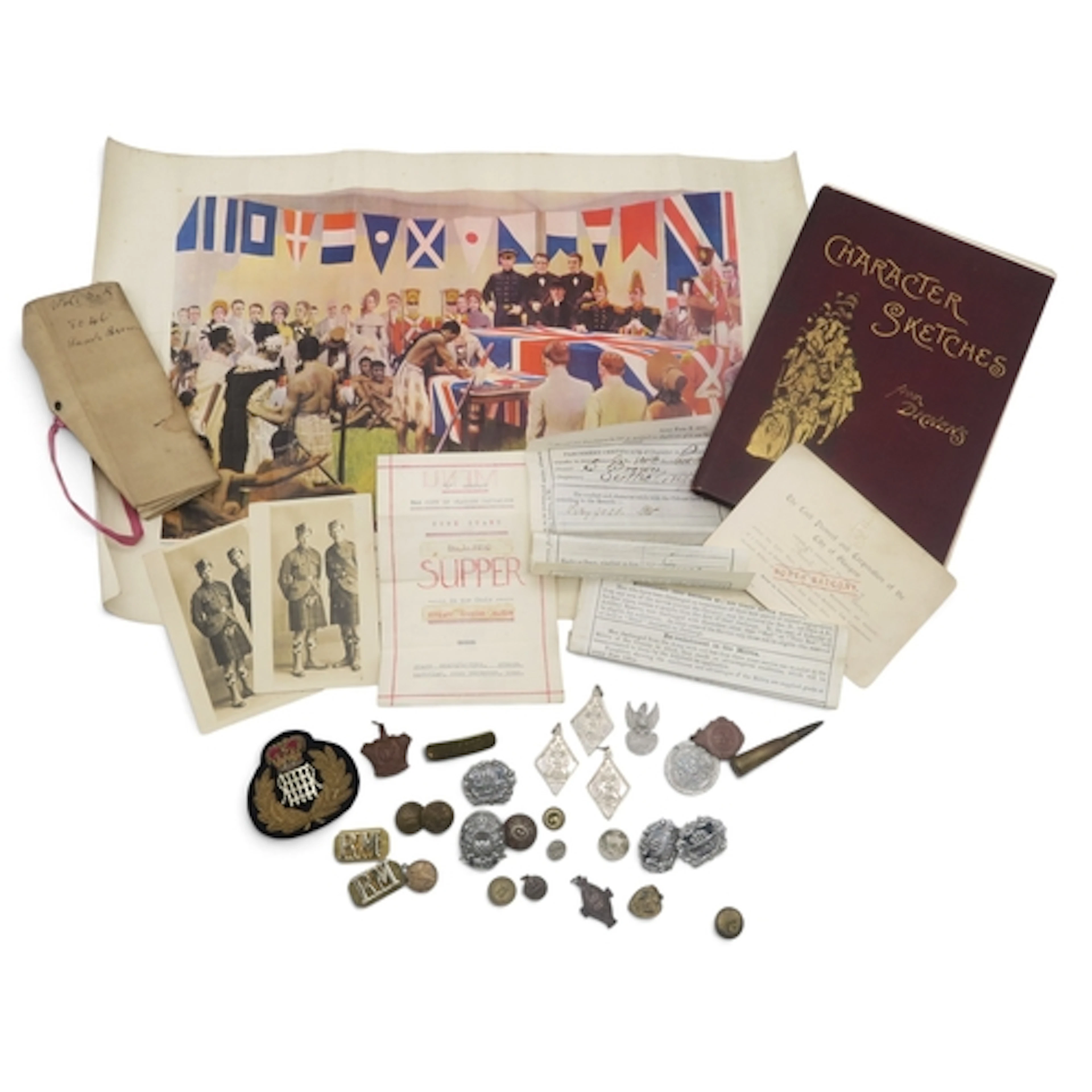 A small quantity of ephemera relating the the military caree...