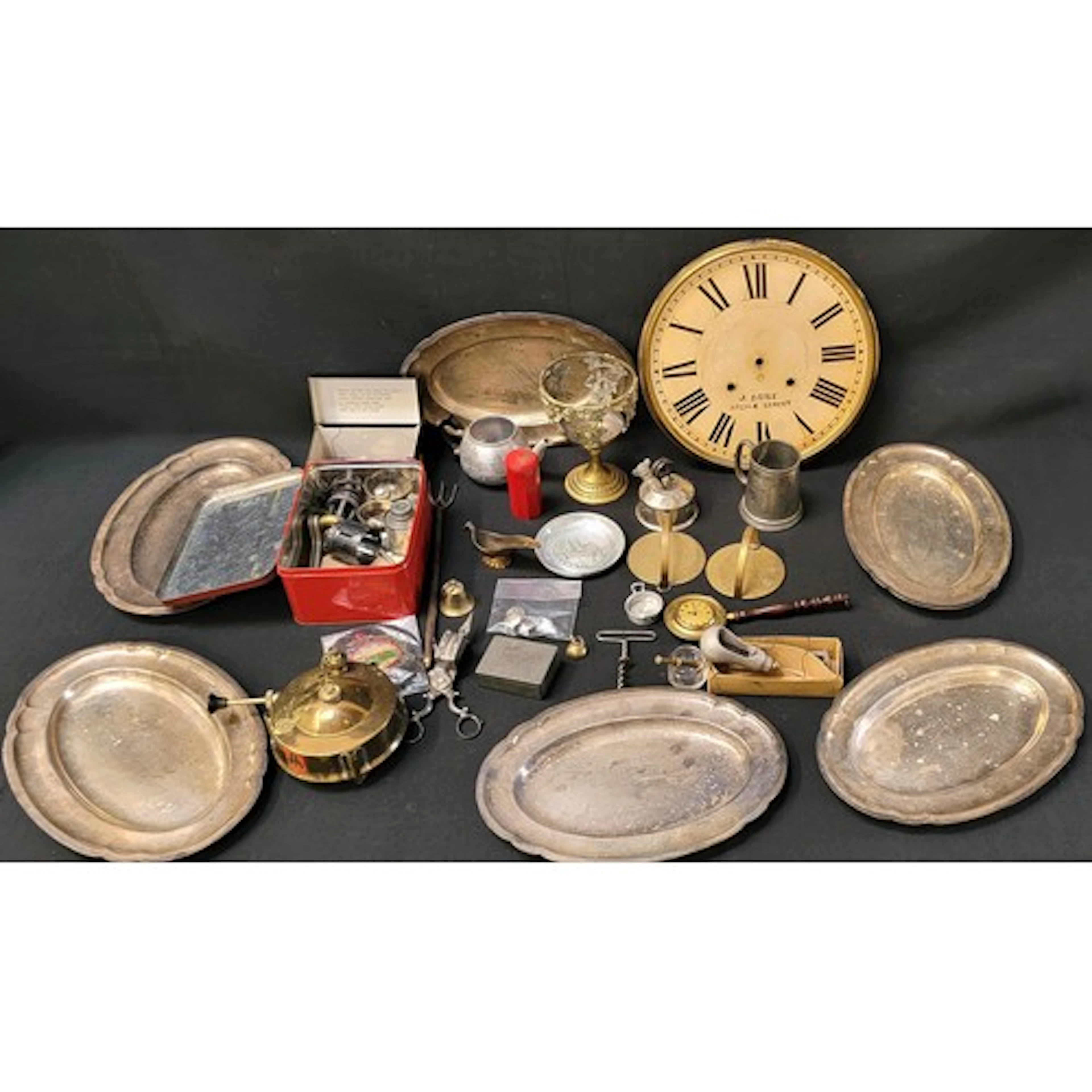 SELECTION OF VARIOUS CAST METAL COLLECTABLES including an o...