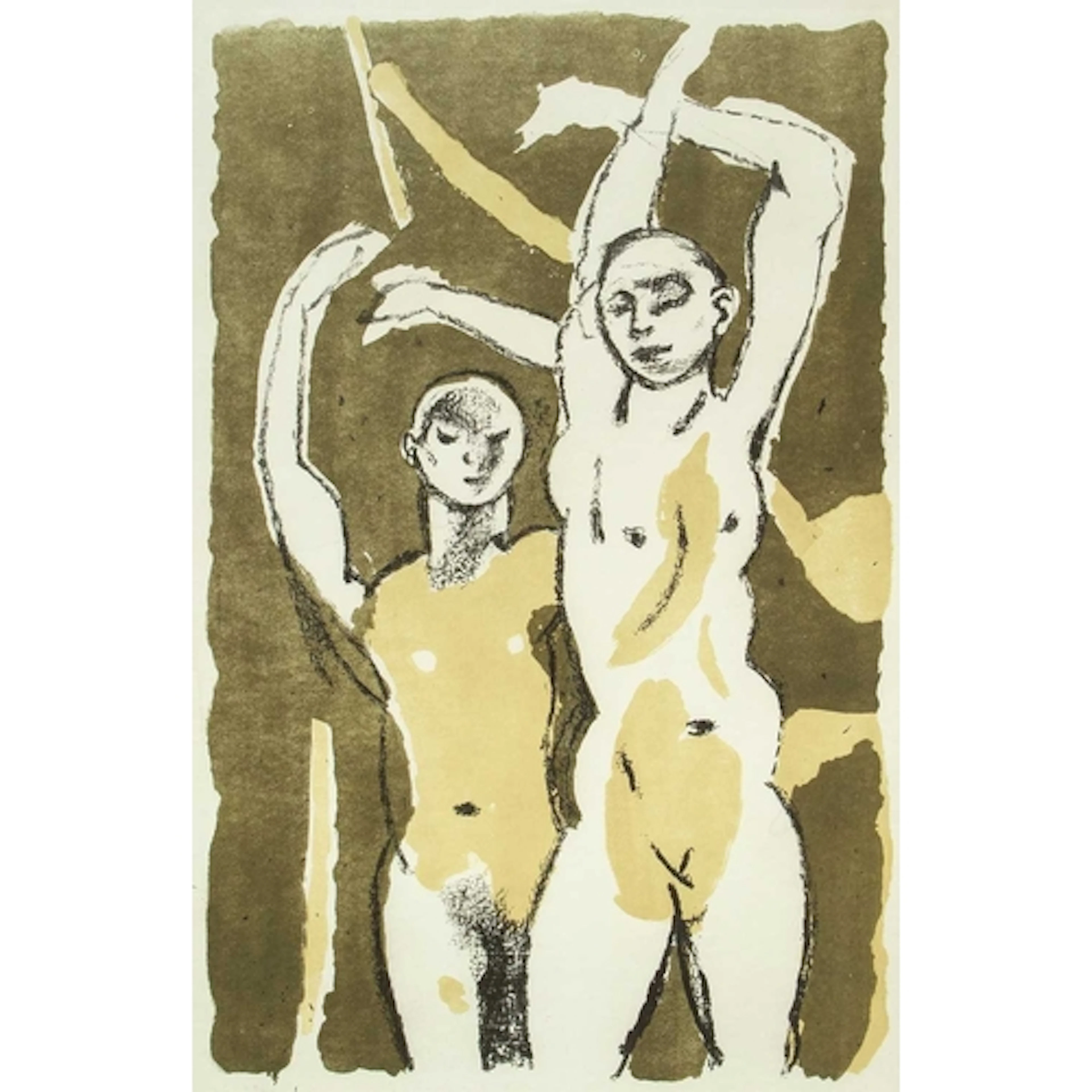 § Keith VAUGHAN (1912-1977) Festival Dancers, 1951 Lithograp...