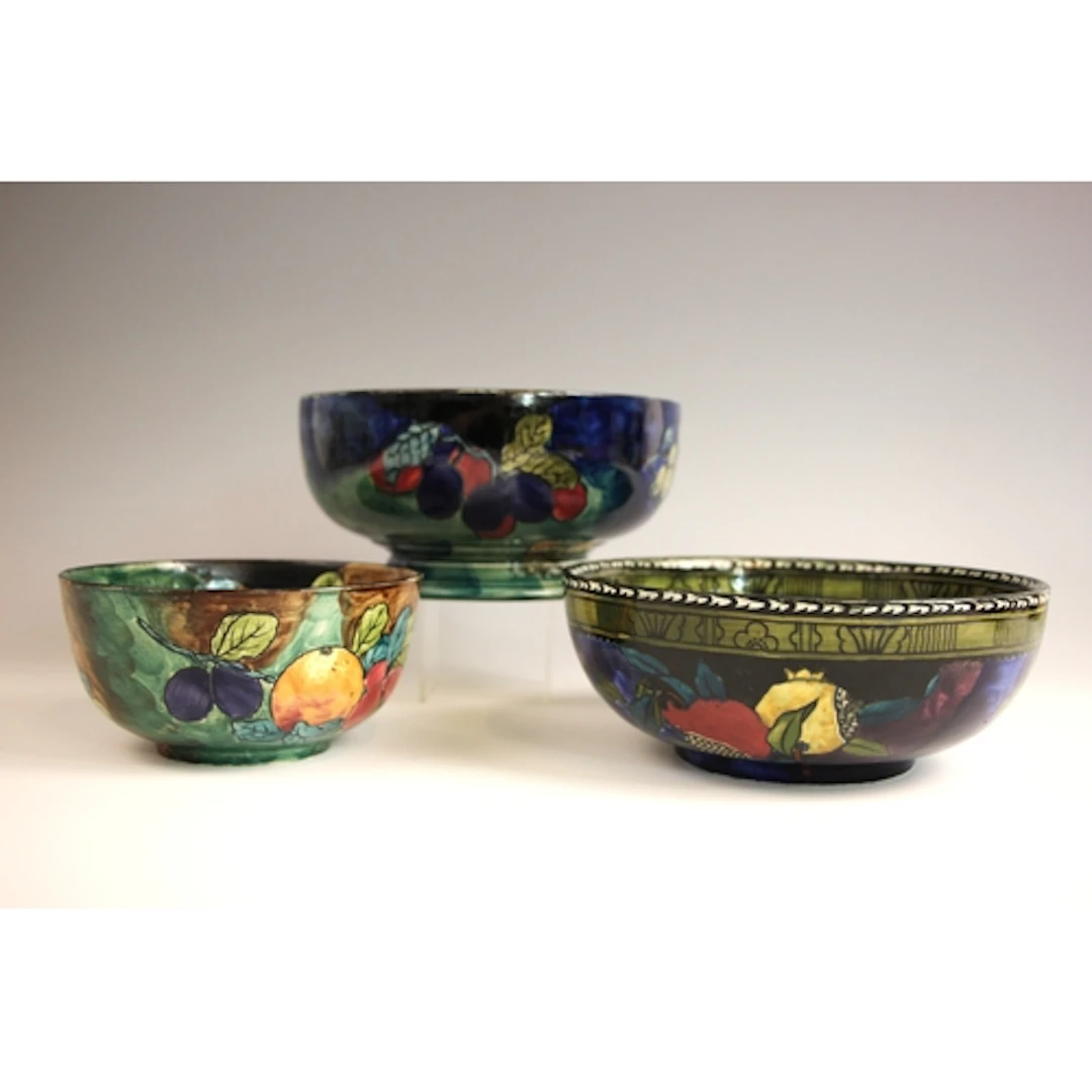 Three bowls by F X Abraham for S Hancock & Son, comrpising: ...