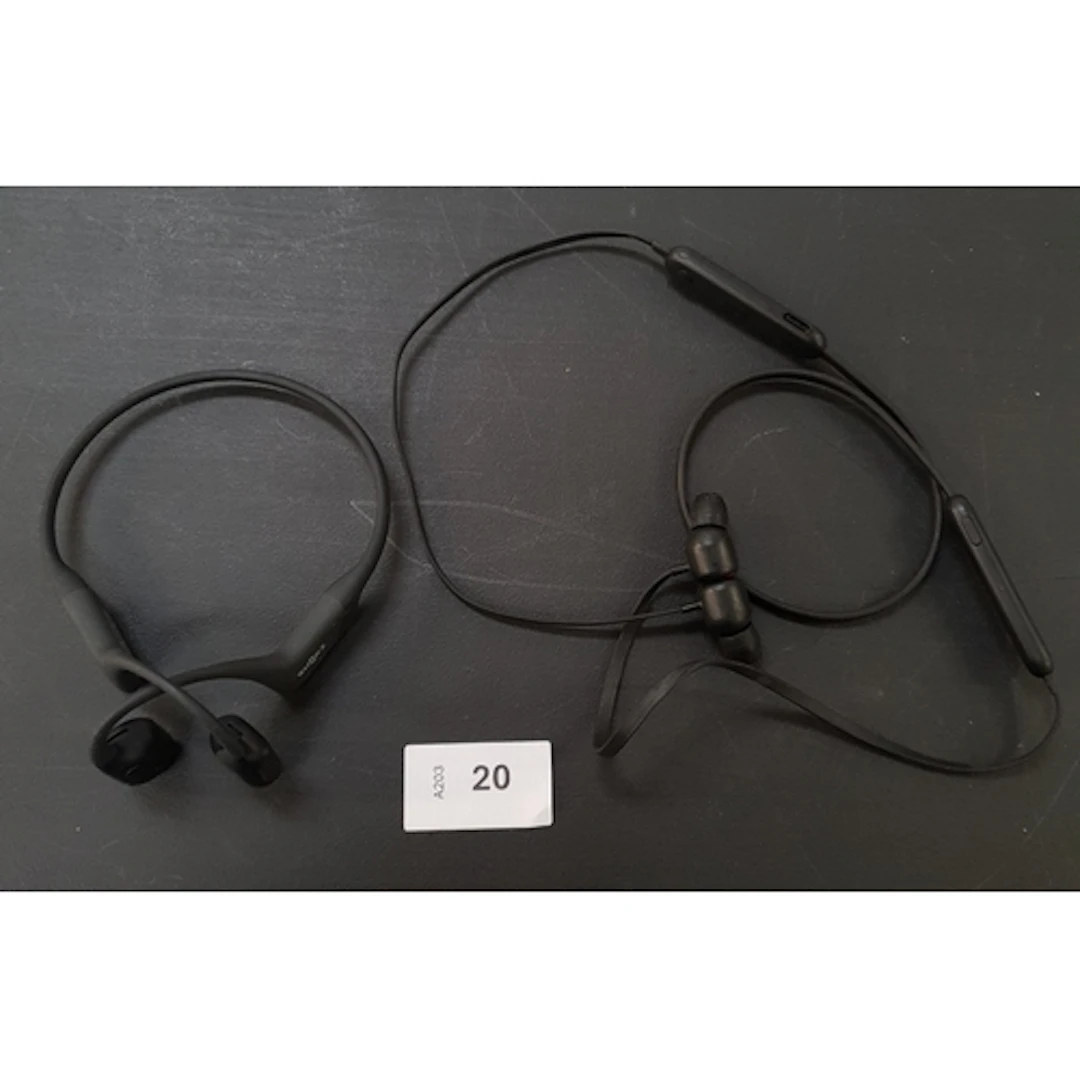 TWO PAIRS OF HEADPHONES including Shokz and Beats