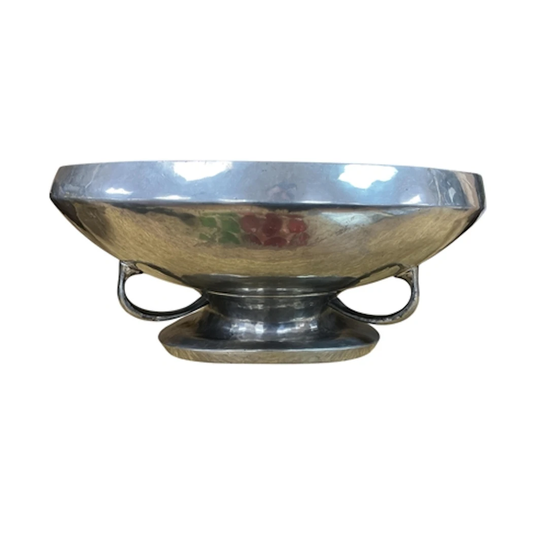 A Liberty and Co Tudric pewter bowl, diameter 22cm, (misshap...