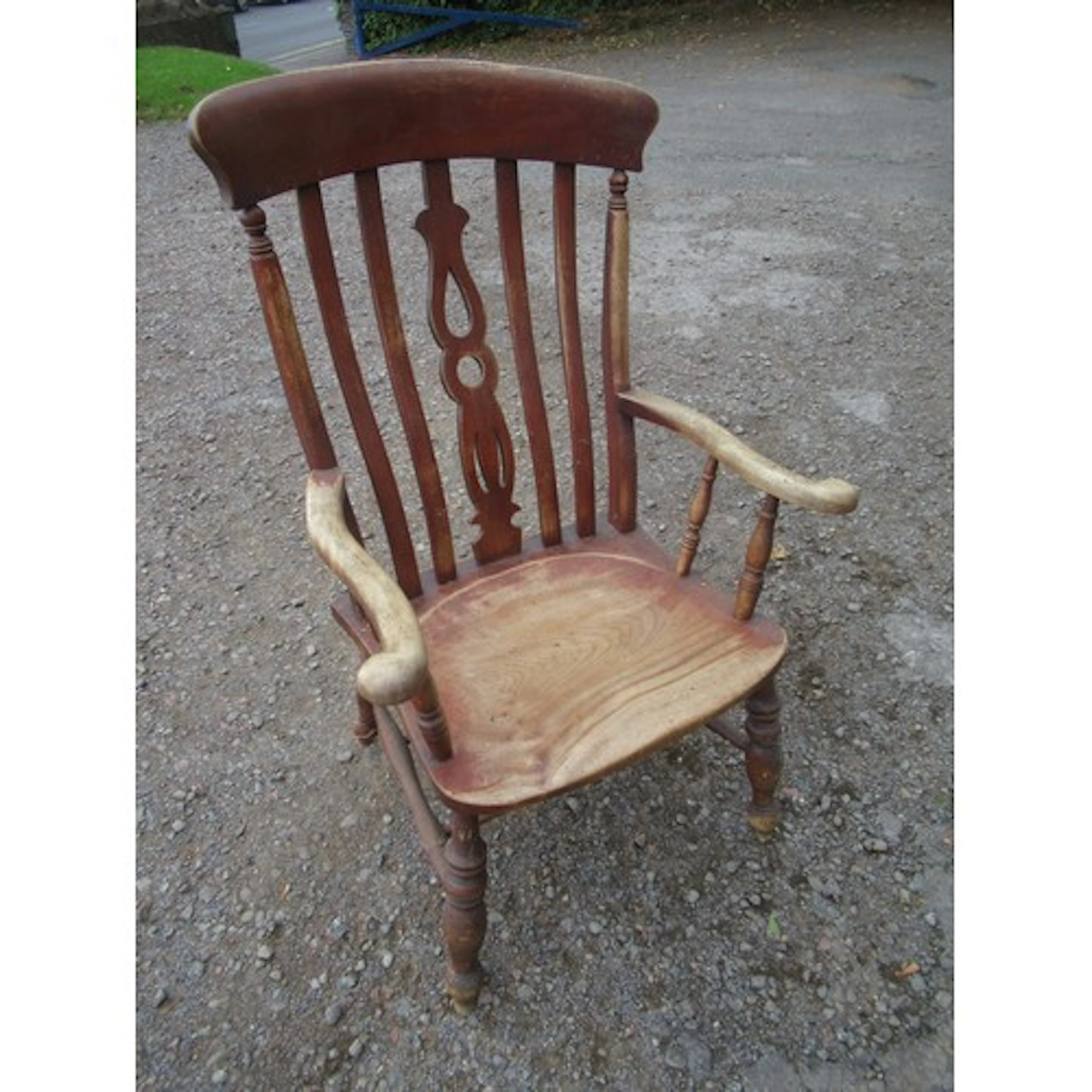 A large kitchen Windsor arm chair