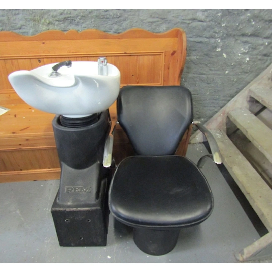 Professional Hairdressers Sink and Chair Complete with Fitti...