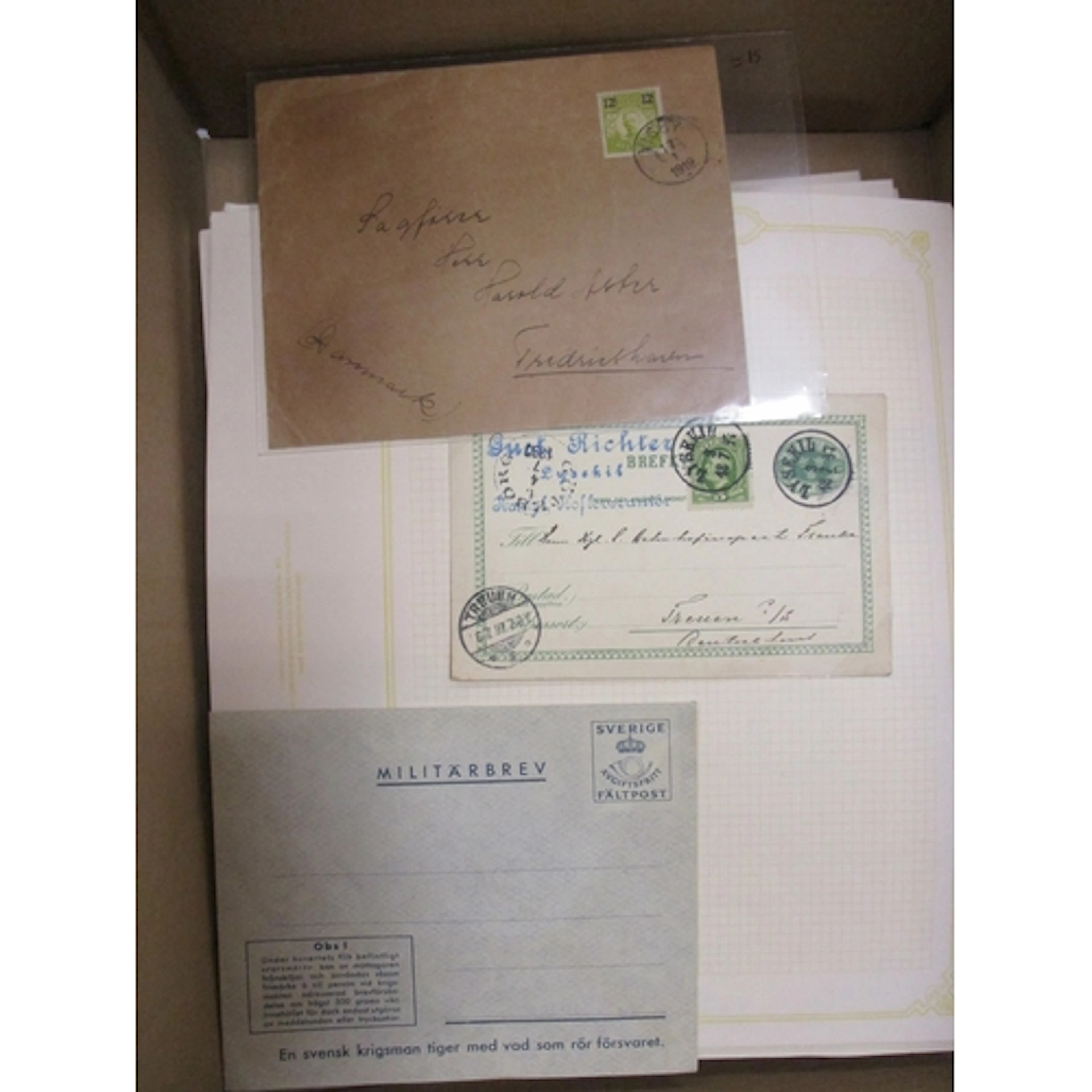 Sweden. A mint and used collection in 12 vols and loose incl...