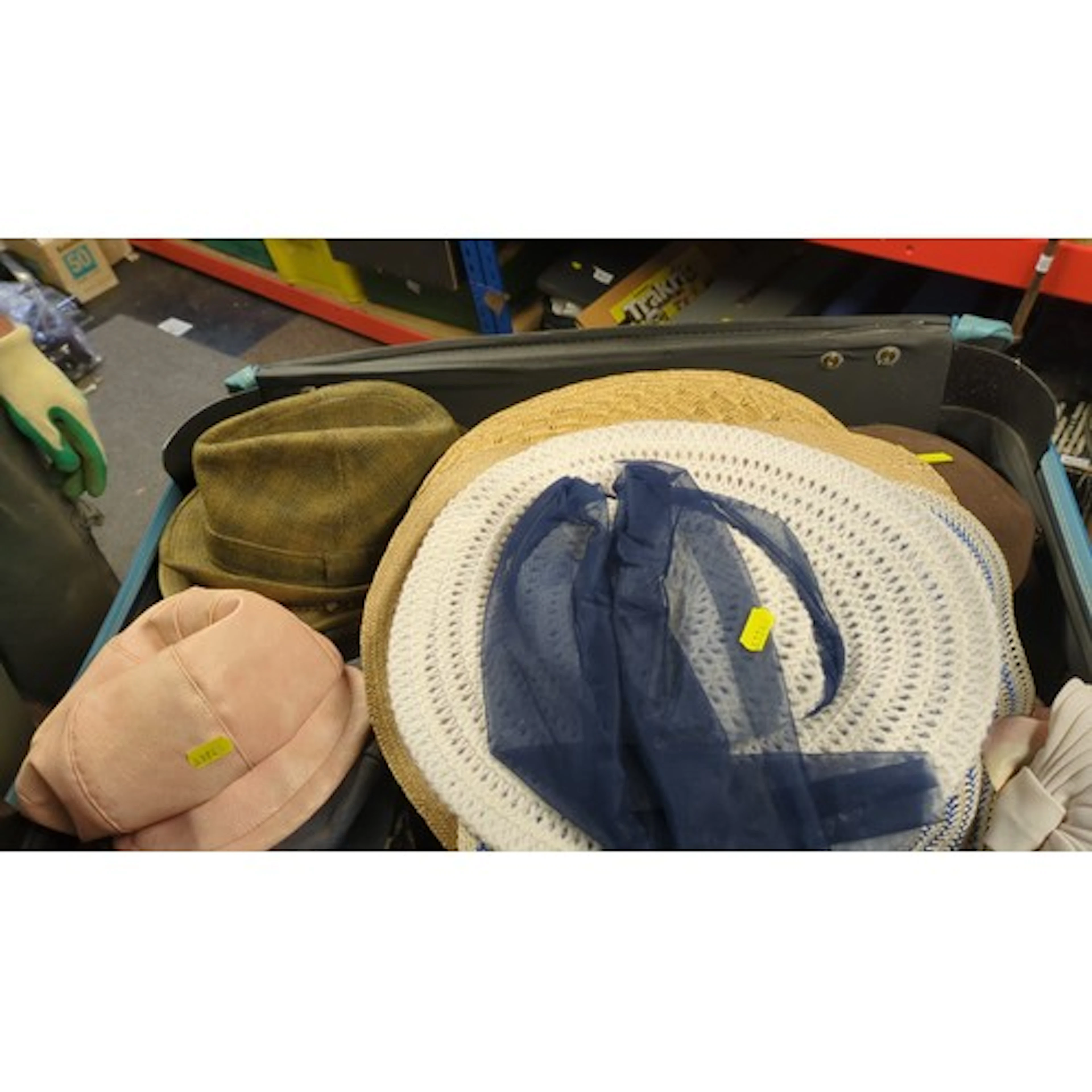 A group of vintage hats comprising felt trilbies and a Hush ...