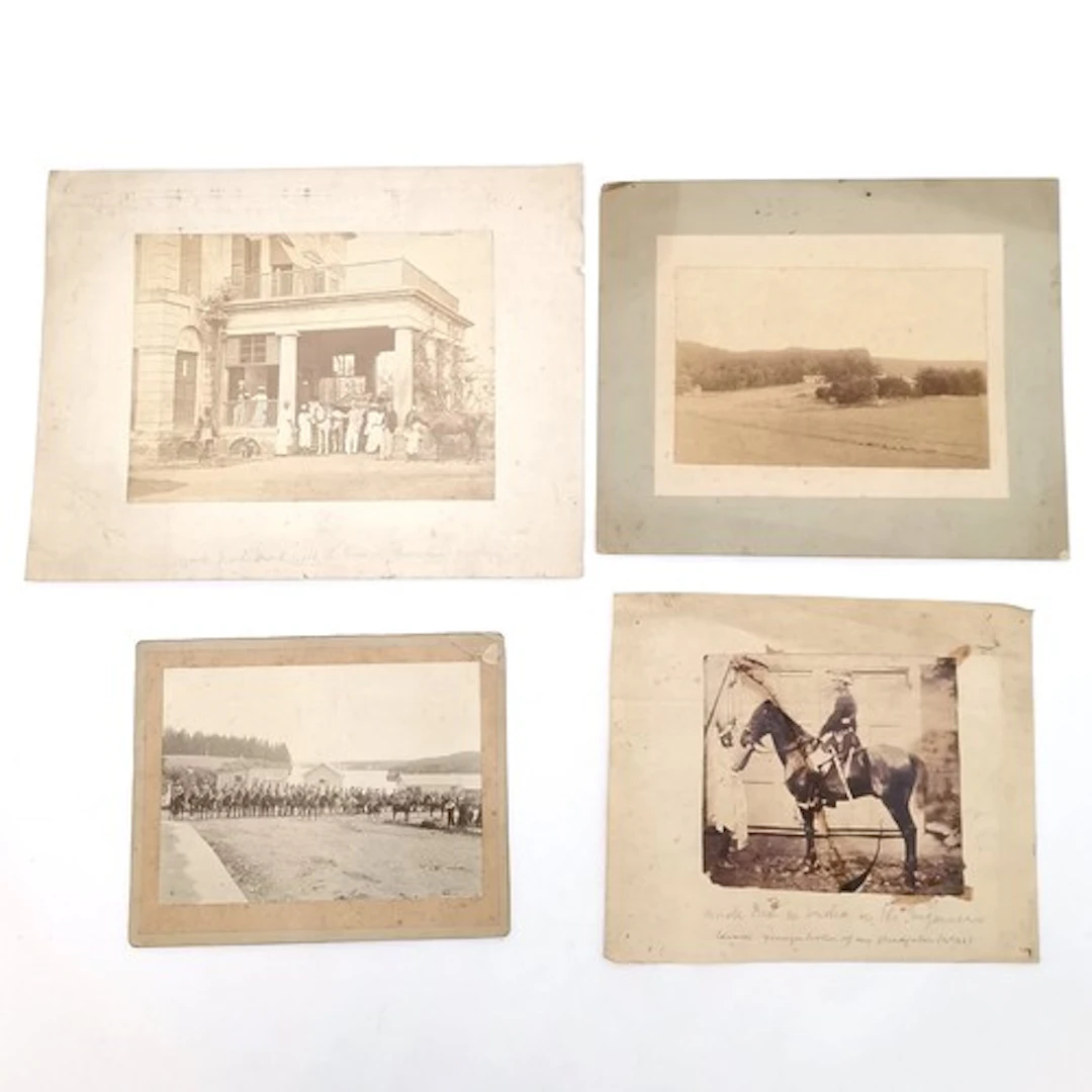4 x antique Makgill photos in India inc George Edward Makgil...