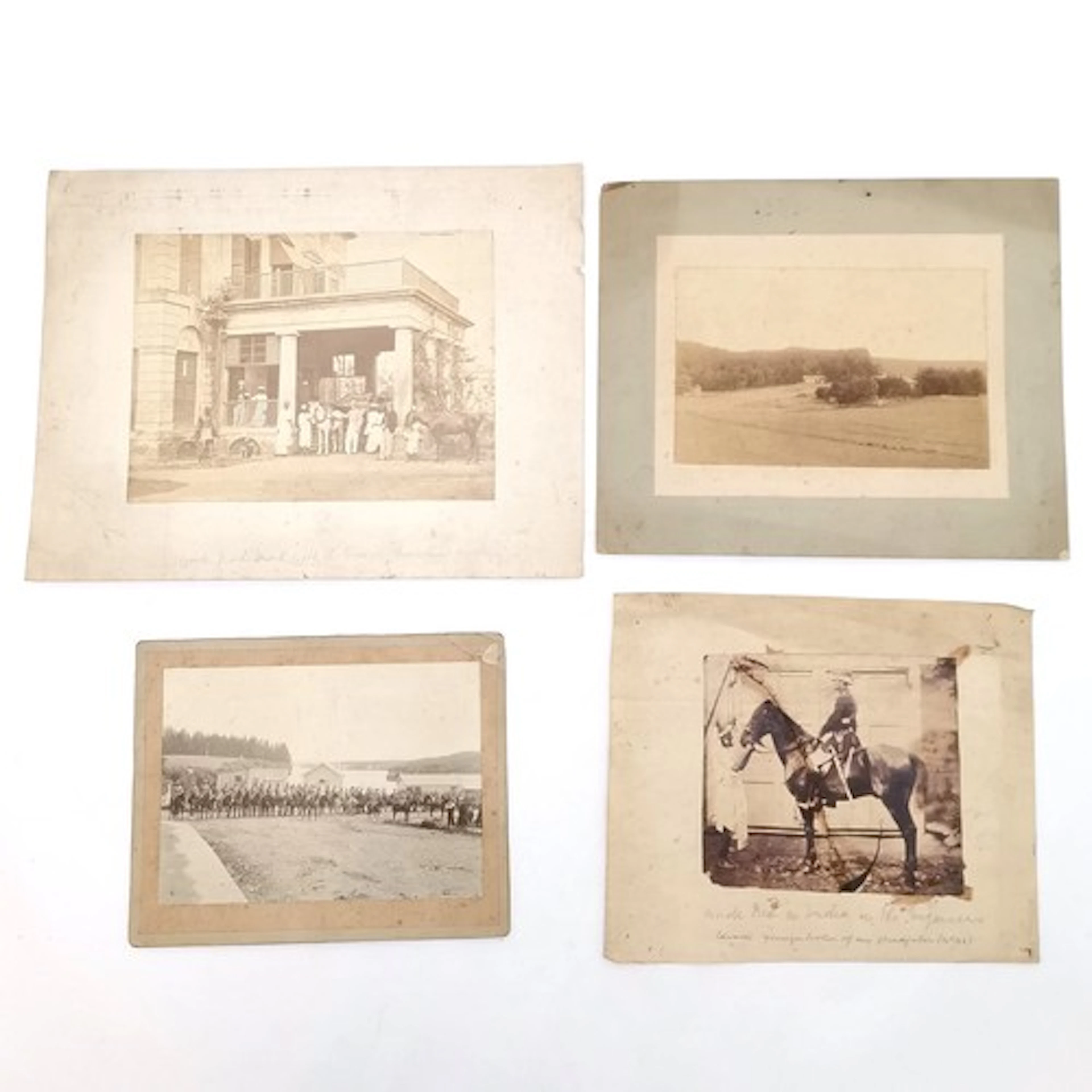 4 x antique Makgill photos in India inc George Edward Makgil...
