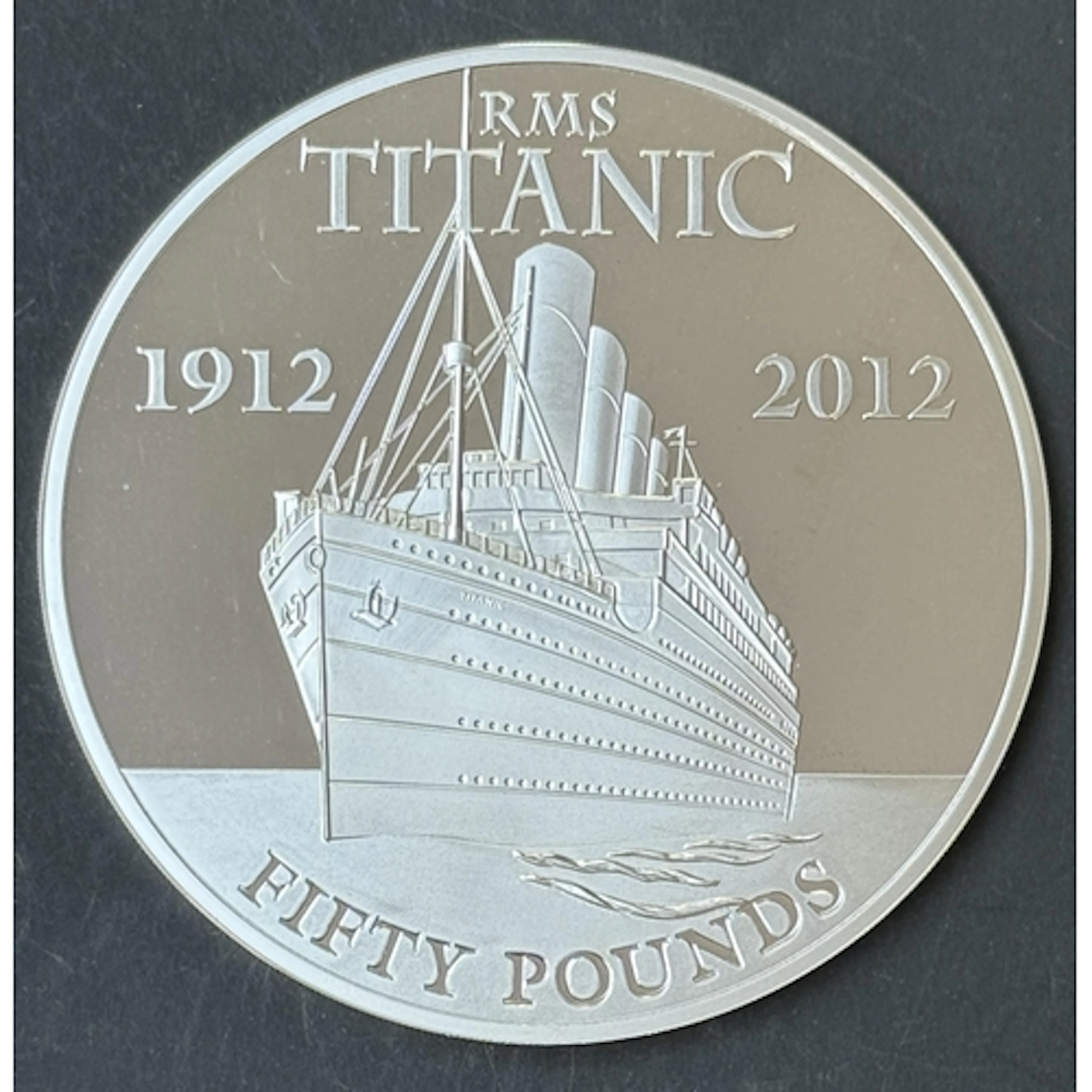 Jersey 2012 The R.M.S. Titanic Centenary £50 Silver Proof co...