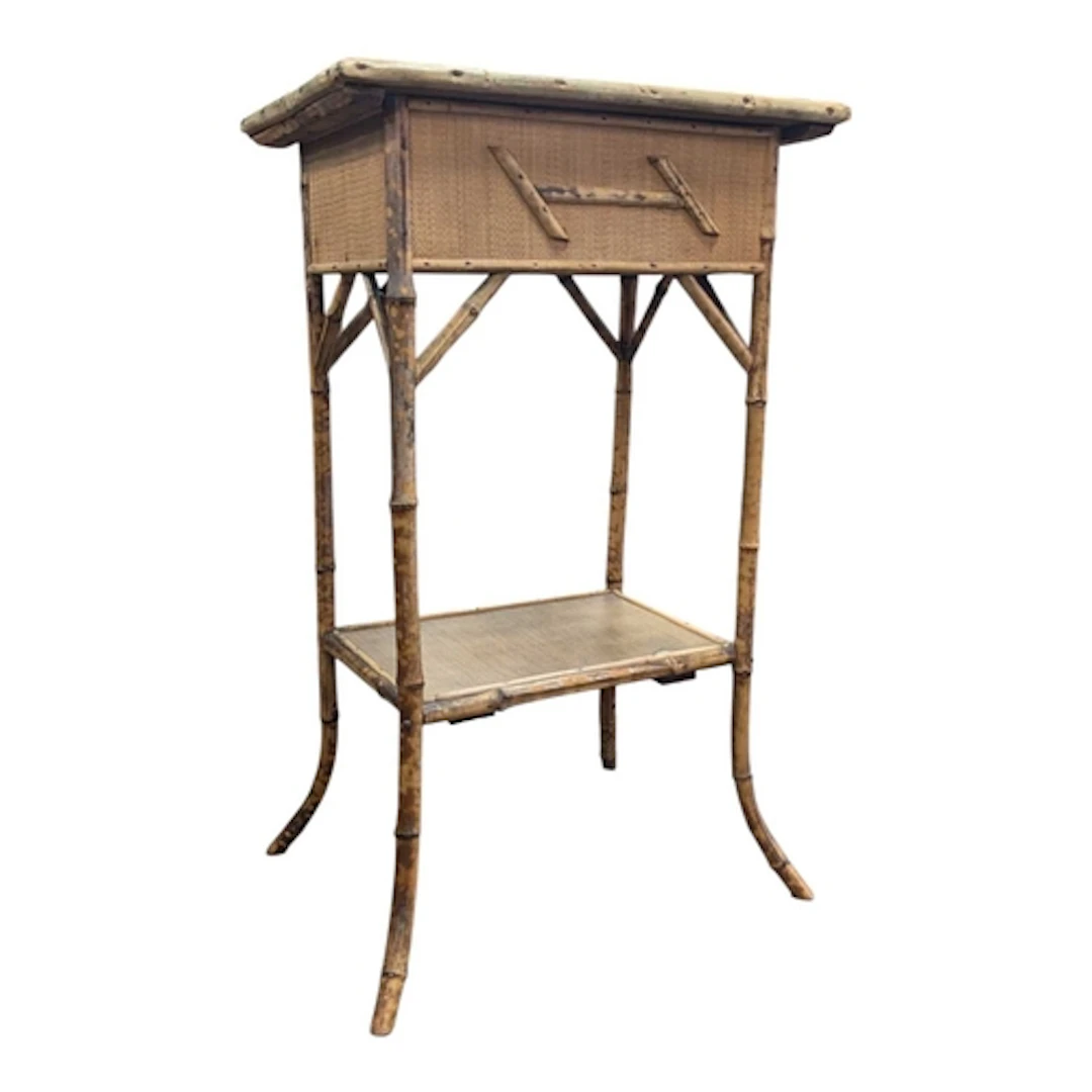 A Victorian 19th century aesthetic movement bamboo side tabl...