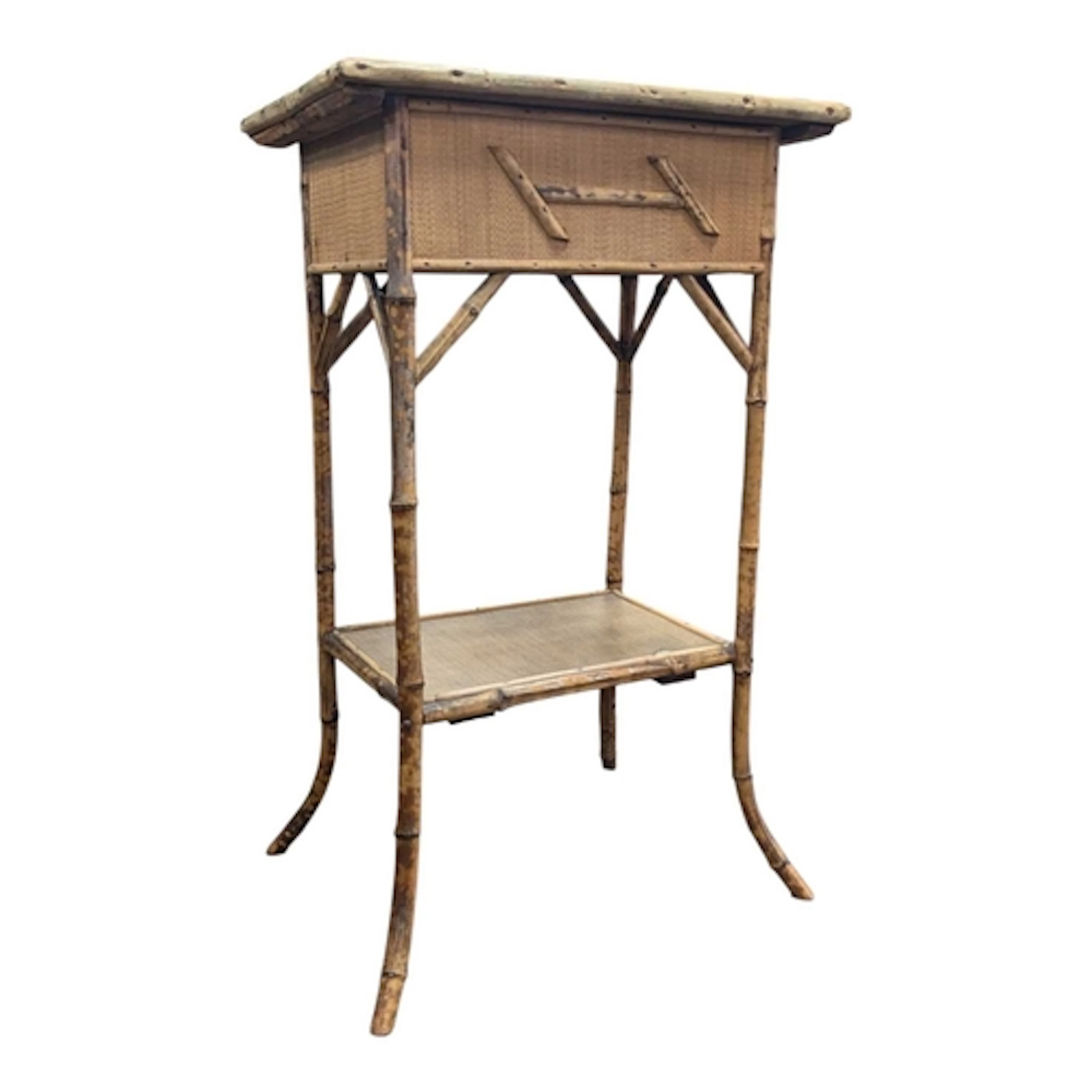 A Victorian 19th century aesthetic movement bamboo side tabl...
