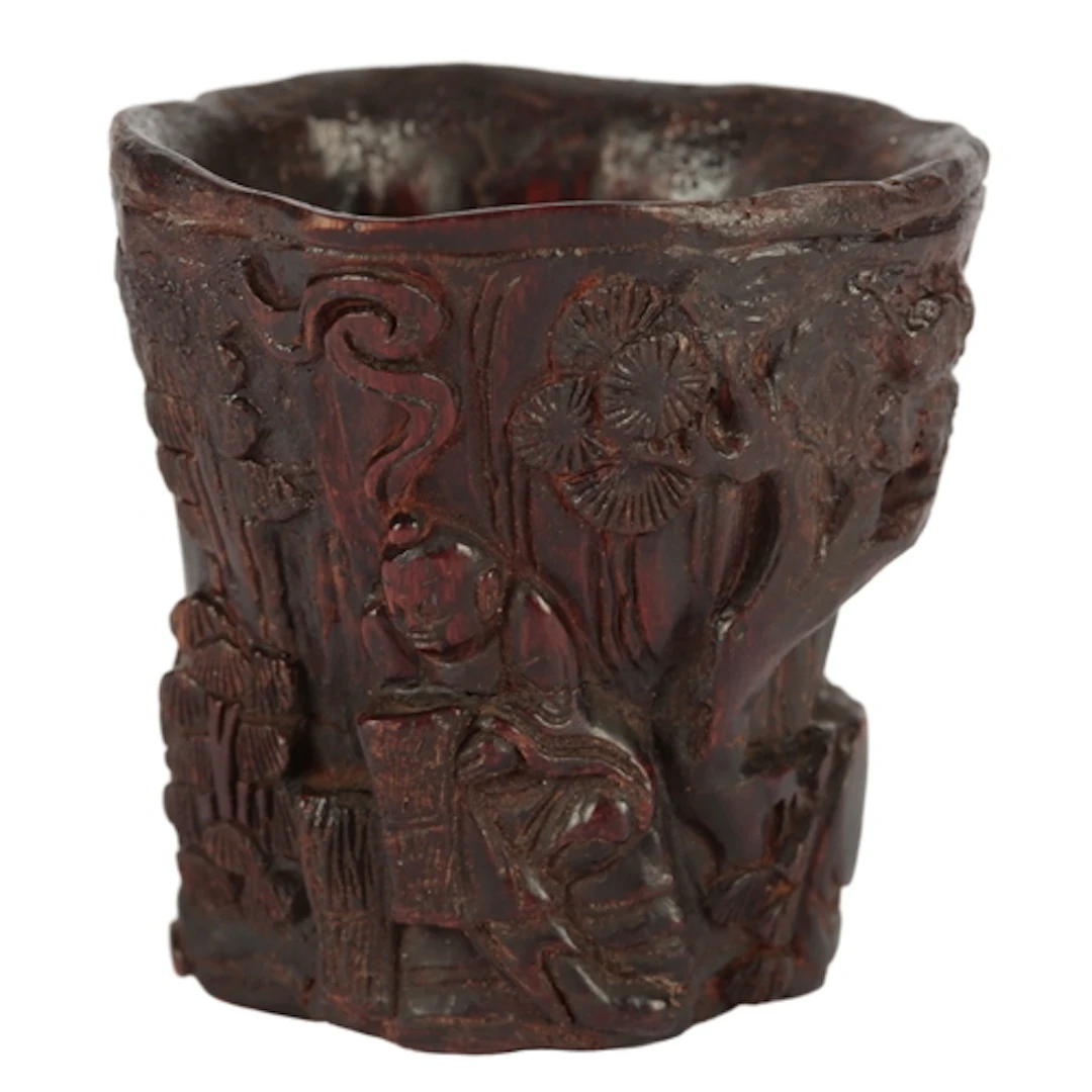 A small Chinese aloeswood (chenxiangmu ) libation cup, late ...