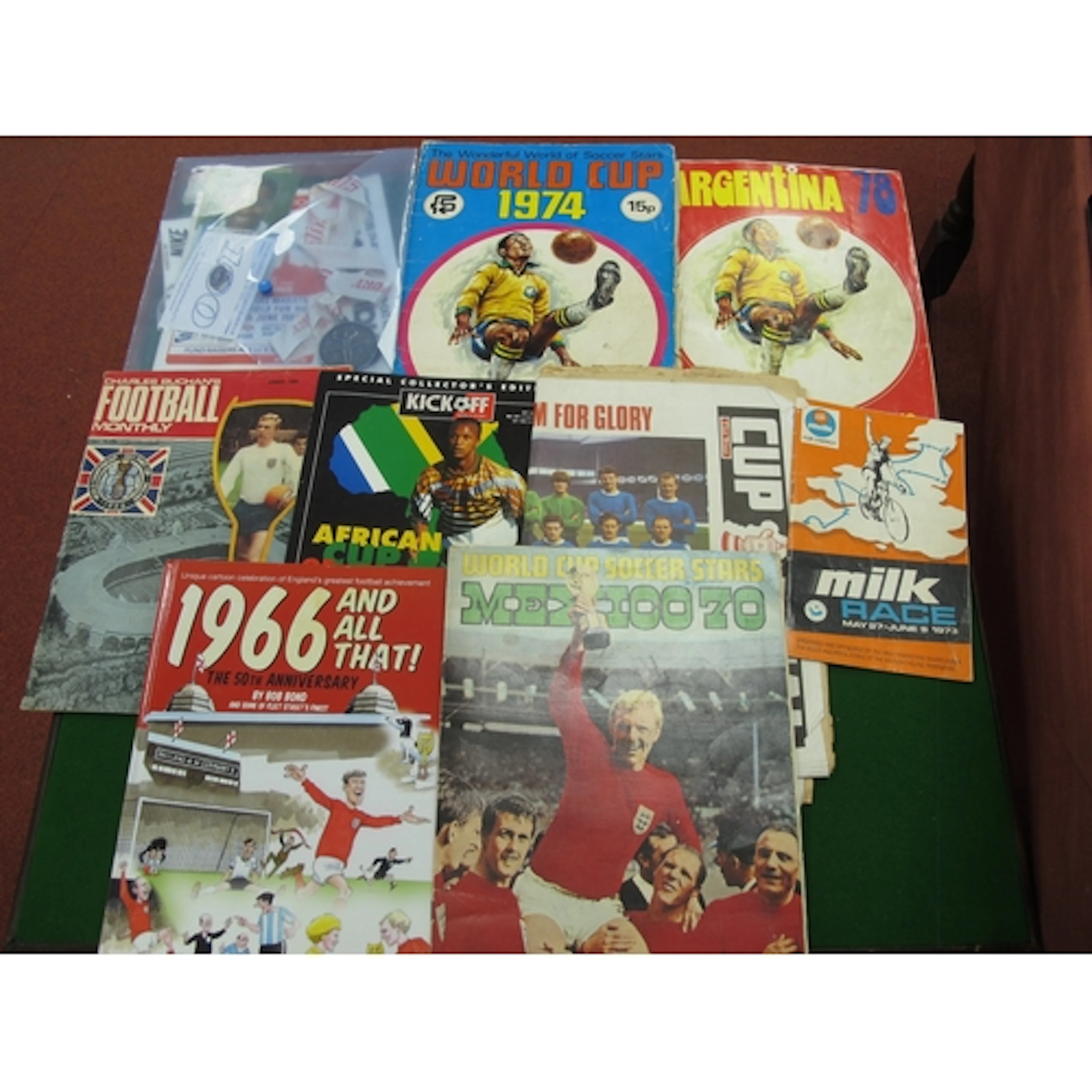 FKS World Cup Sticker Albums 1970 (one absent, some ink defa...