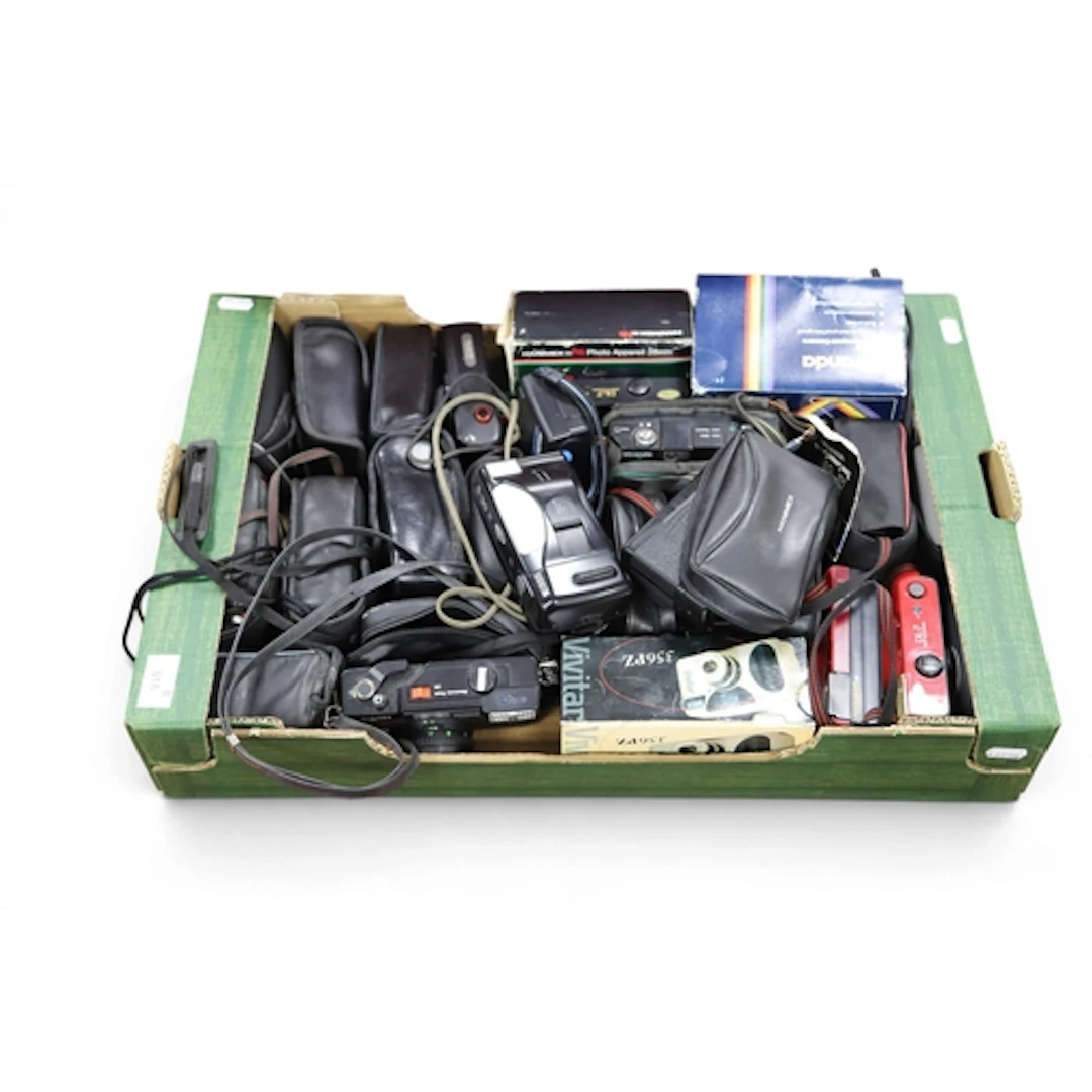 A large quantity of 35mm Compact Film Cameras to include exa...