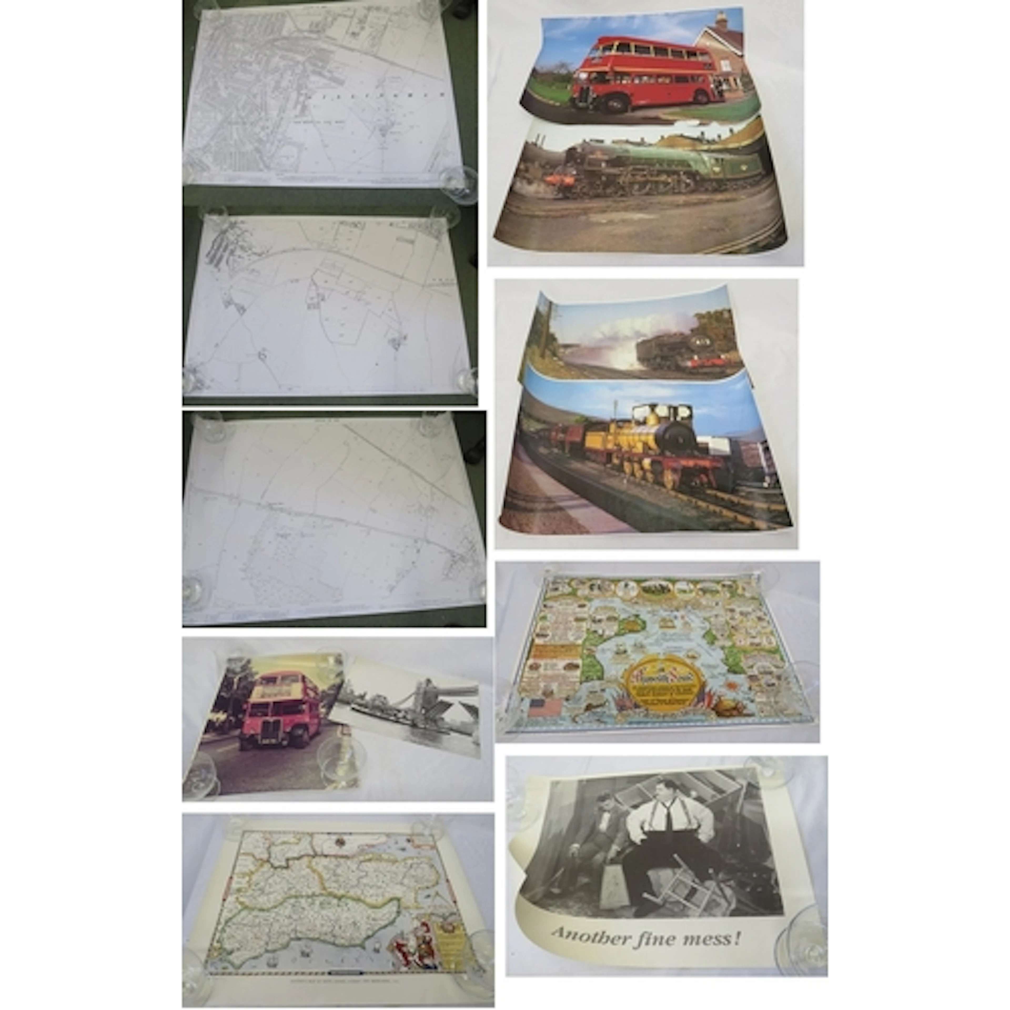 Reproduction Maps Gillingham 1909, Gillingham & Chatham Pari...