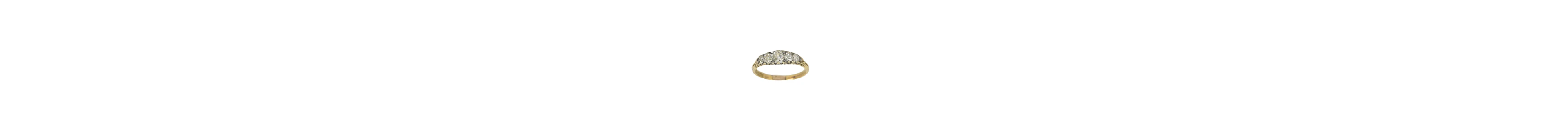 An early 20th century diamond 18ct gold engagement ring, set...