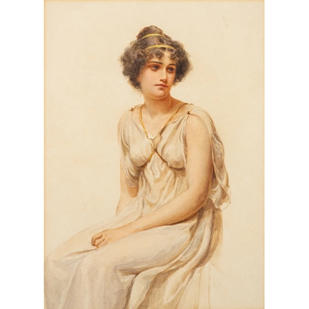 Frederick Albert Slocombe (British, 1847-1920) - Study of a...
