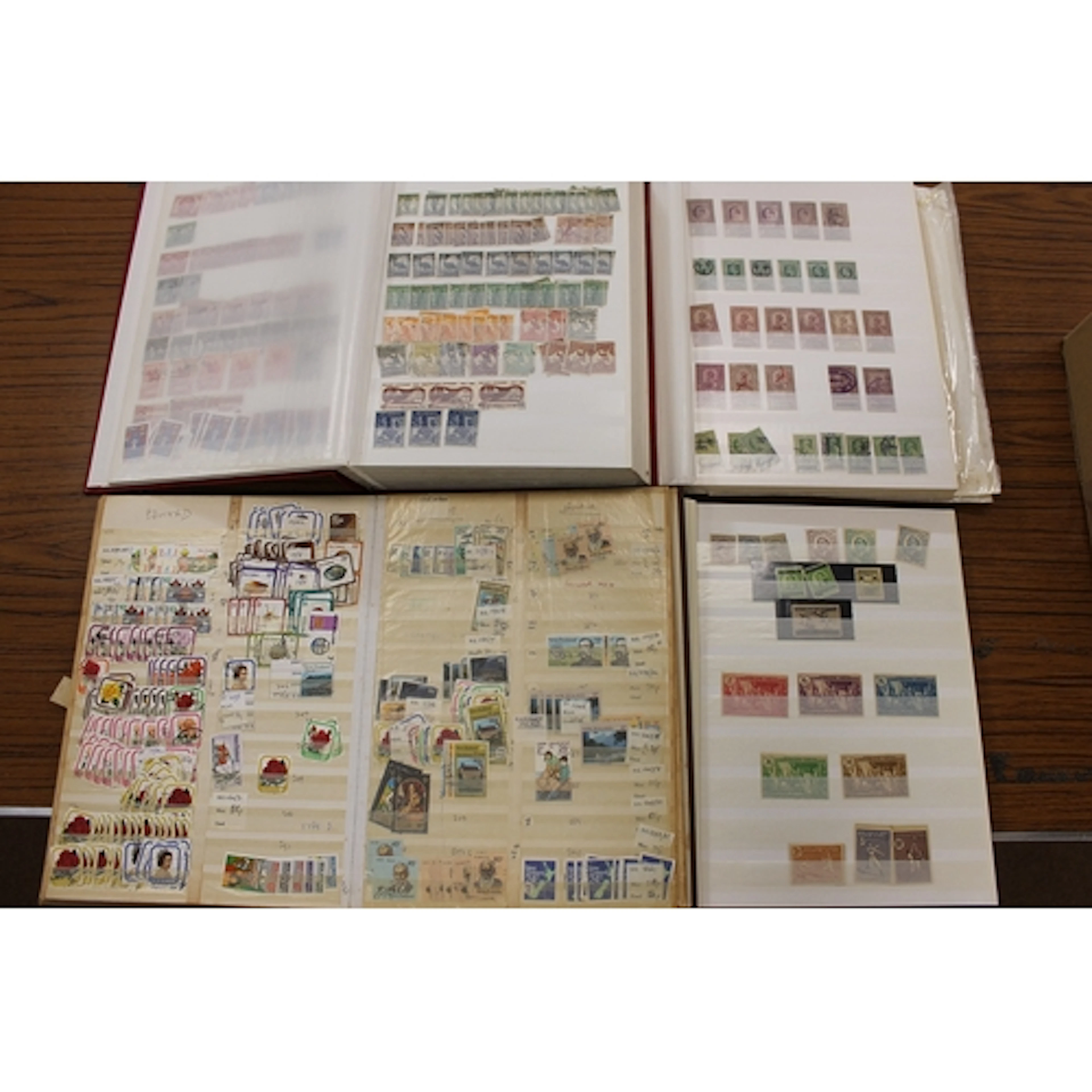 World misc M/U accum in appox 12 vols, incl better GB QV-QEI...